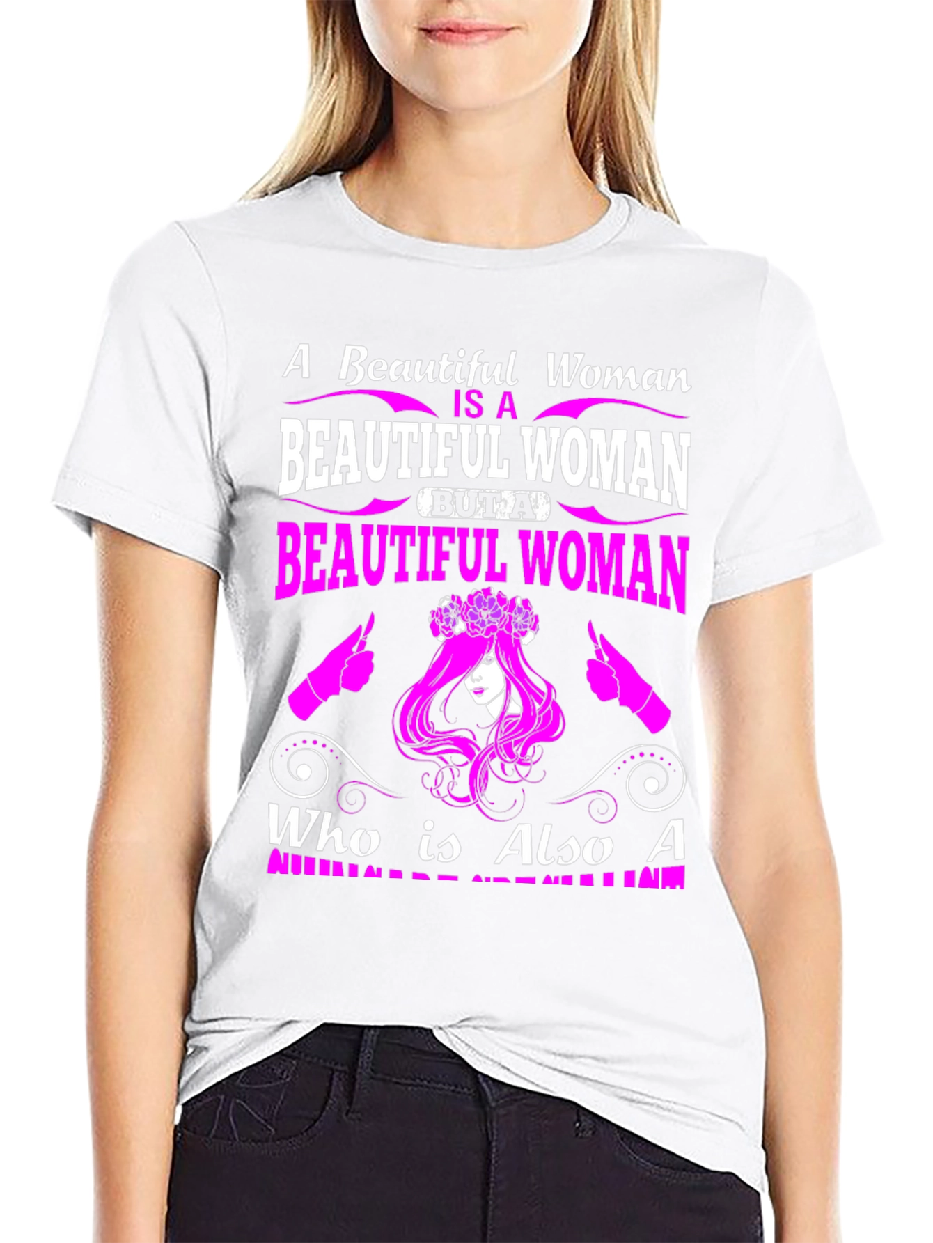 Beautiful Woman Graphic Tee - Premium Quality