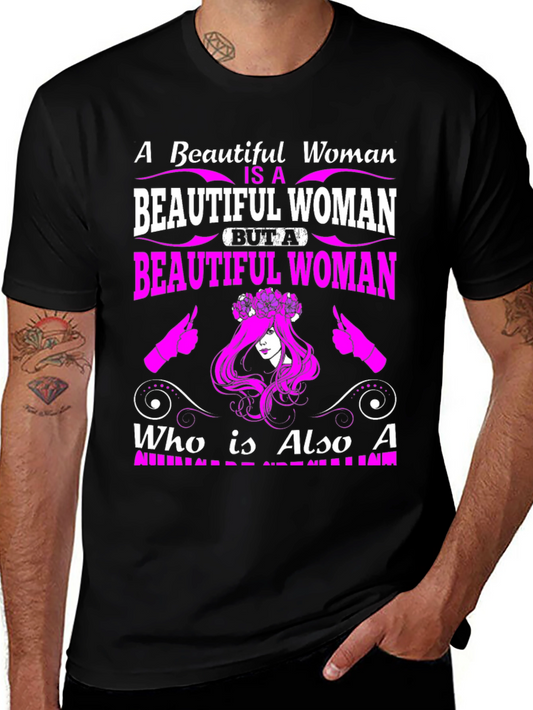 Beautiful Woman Graphic Tee - Premium Quality
