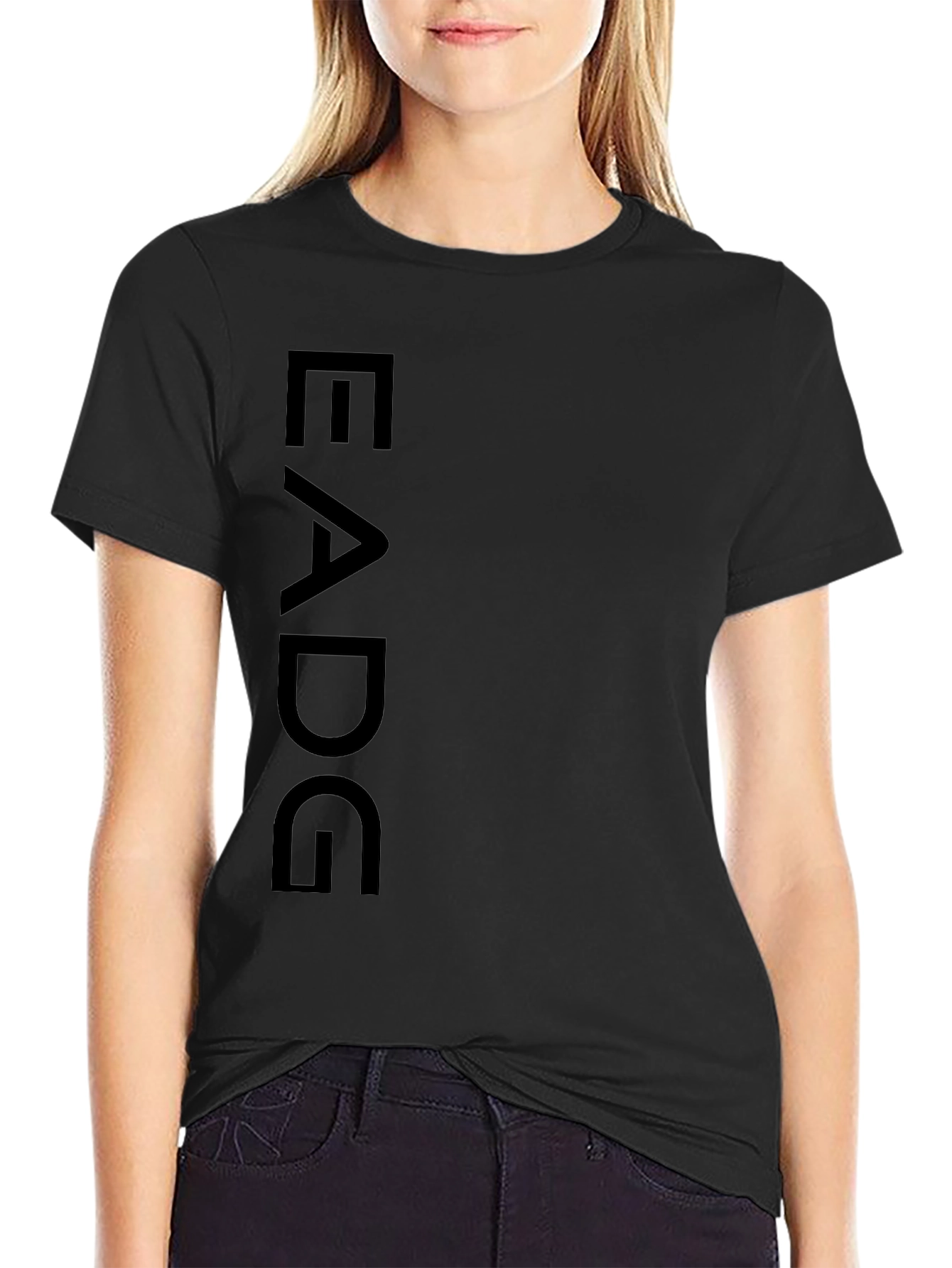 EADG Graphic Print Black T-Shirt