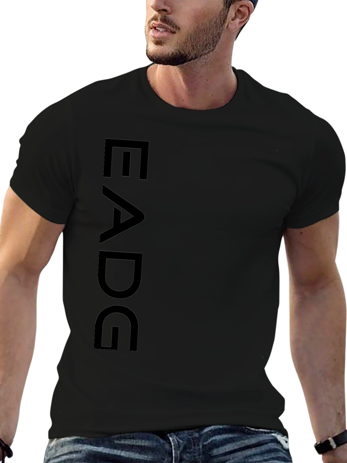EADG Graphic Print Black T-Shirt