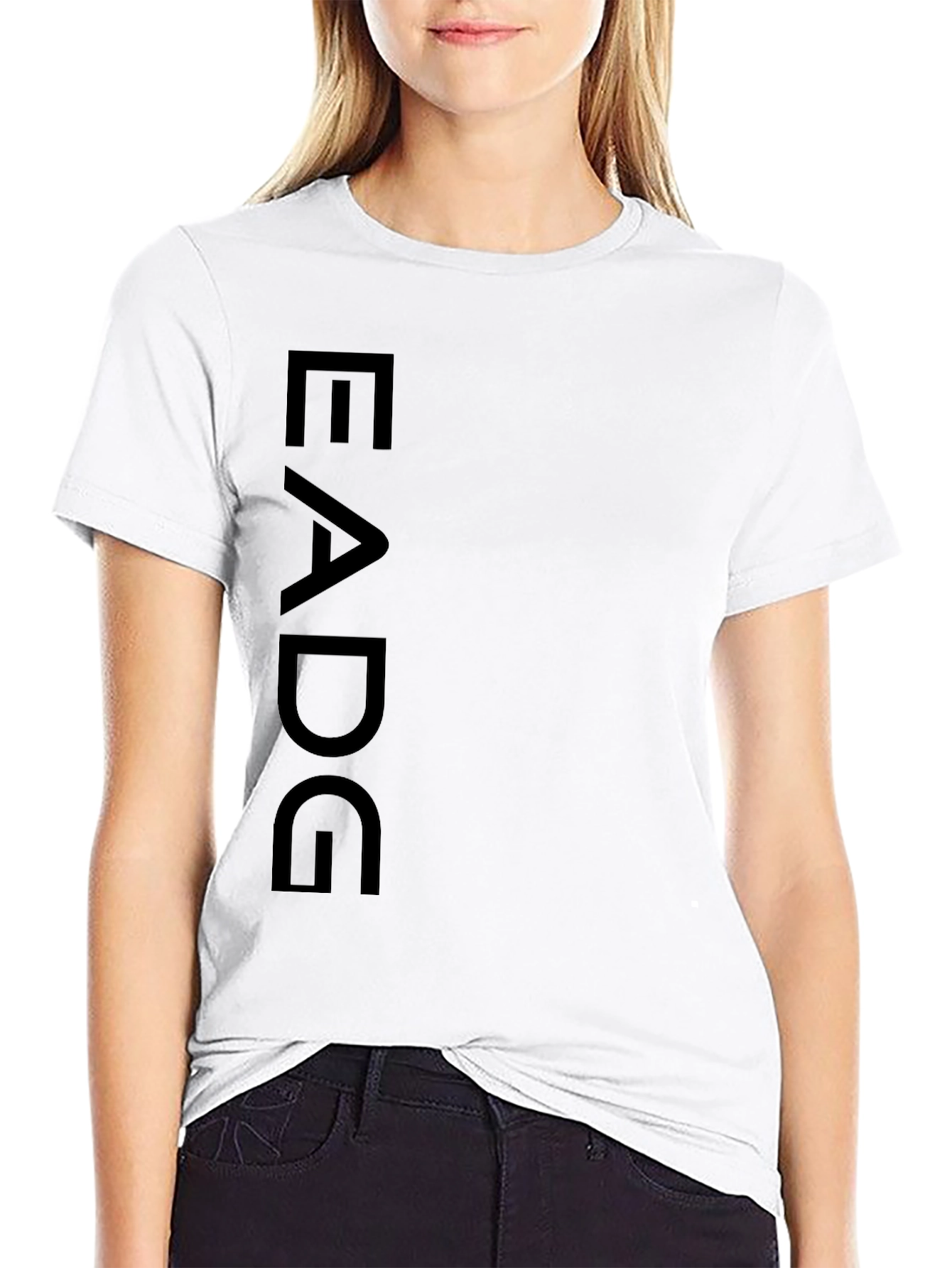 EADG Graphic Print Black T-Shirt