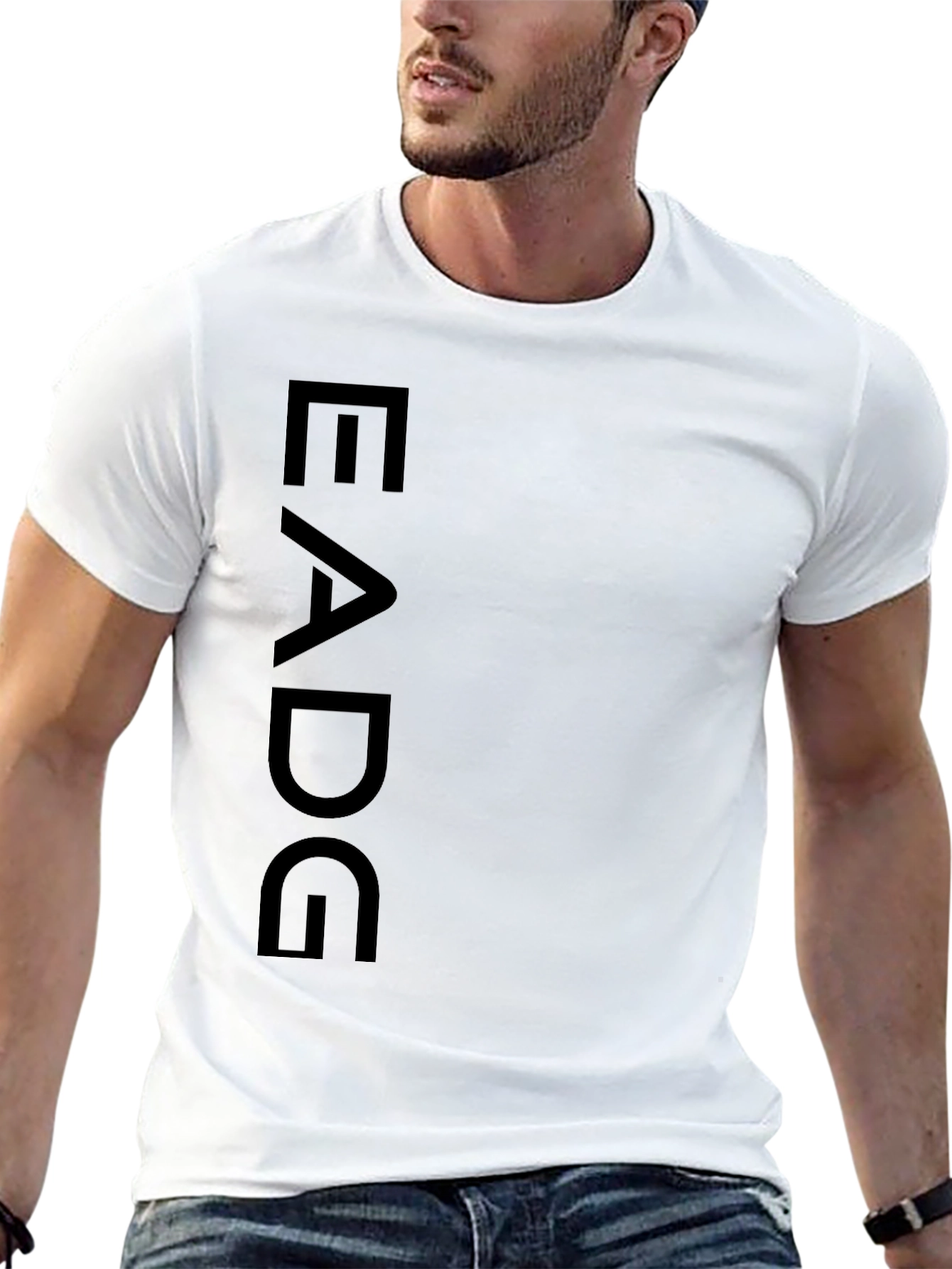 EADG Graphic Print Black T-Shirt