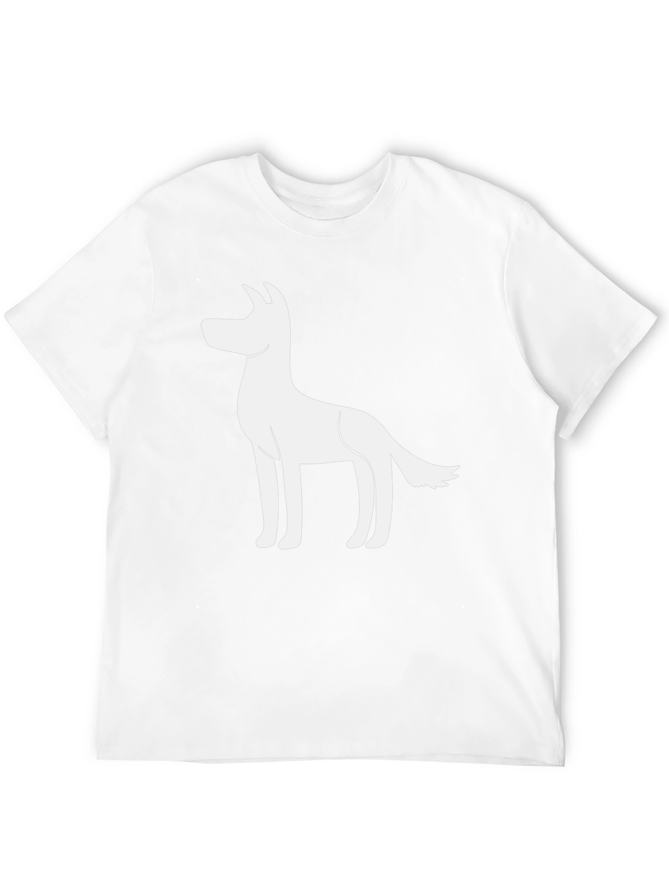 Dog Graphic T-Shirt - Black Cotton Blend Tee
