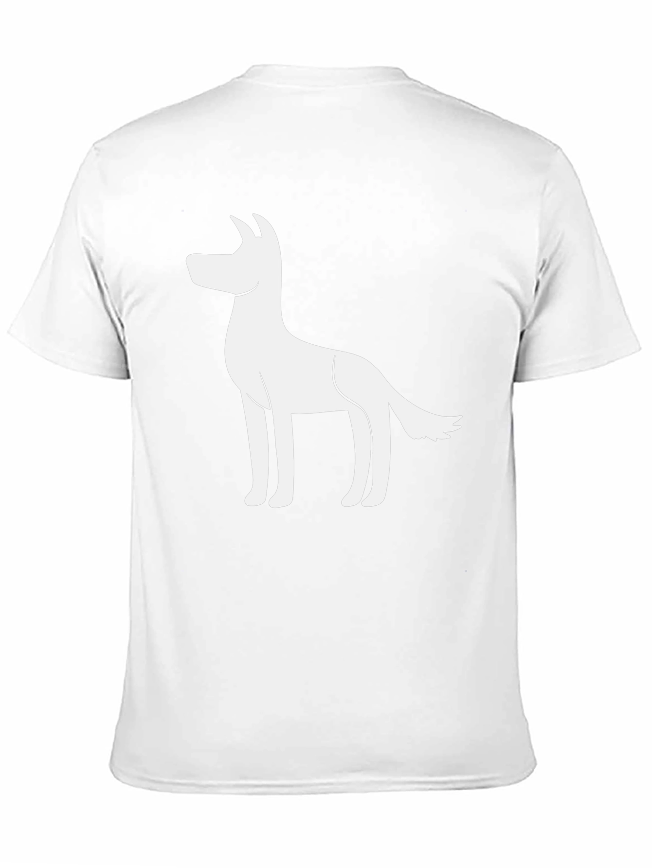 Dog Graphic T-Shirt - Black Cotton Blend Tee
