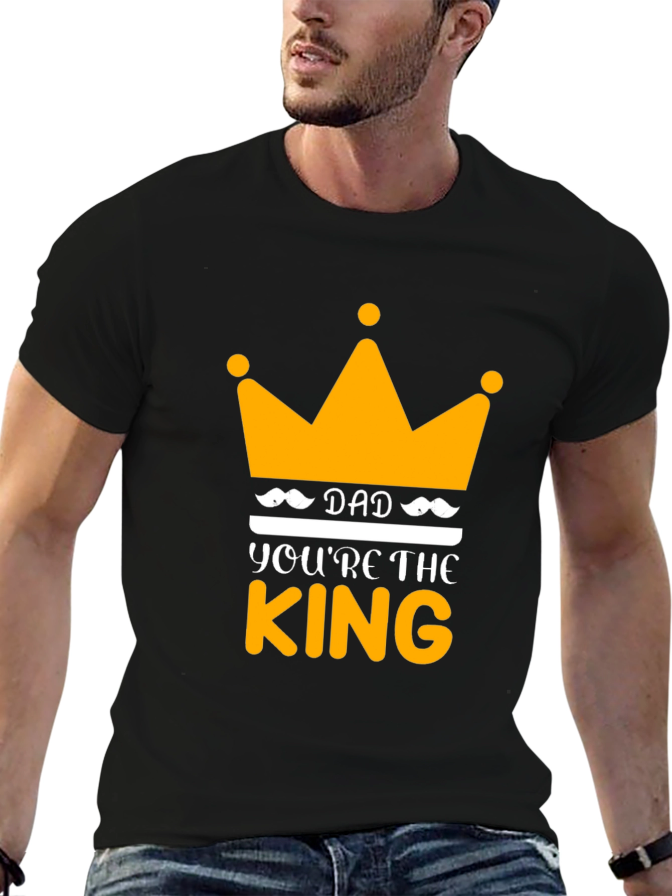 Dad Youre The King Black T-Shirt