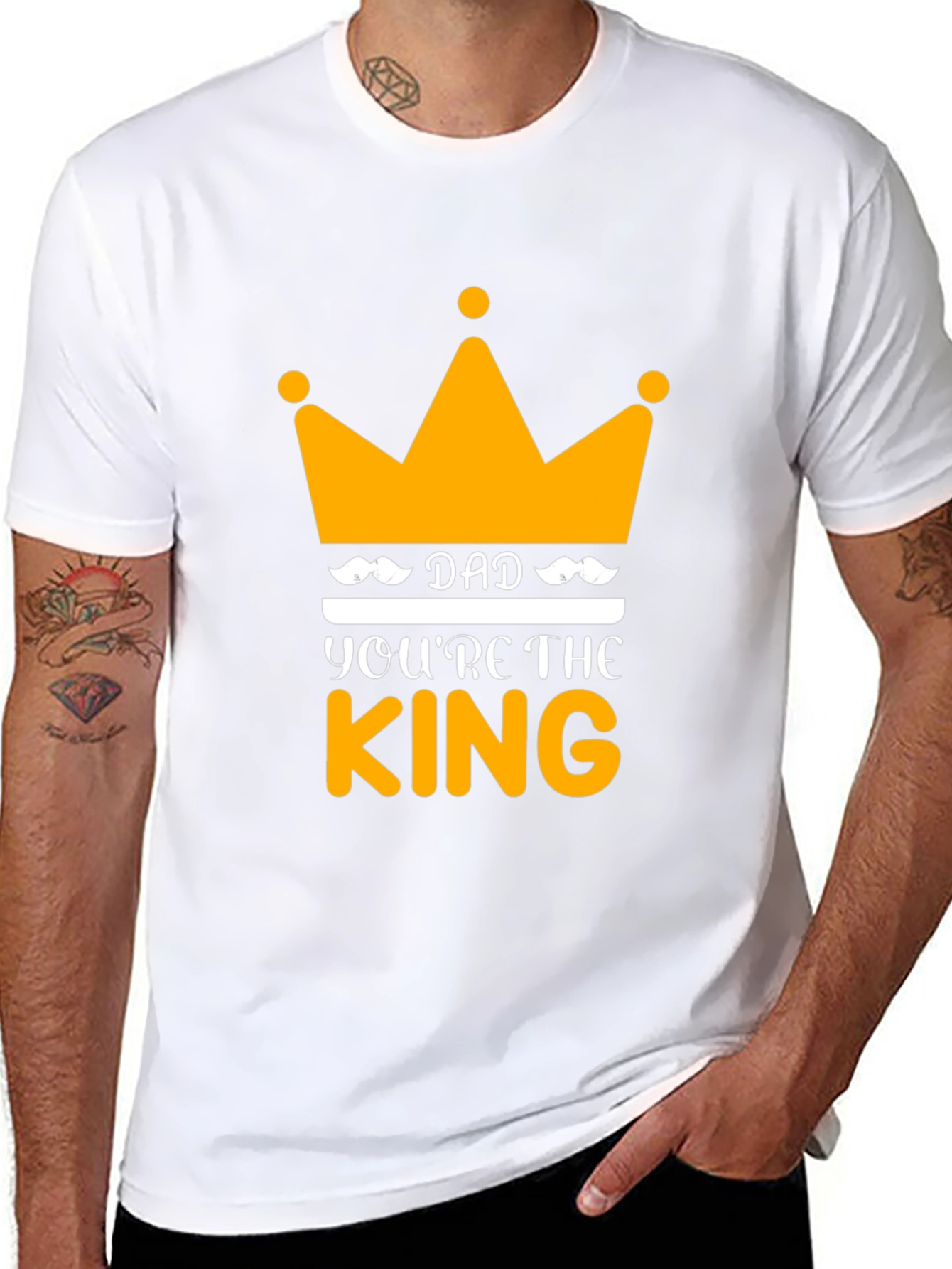 Dad Youre The King Black T-Shirt
