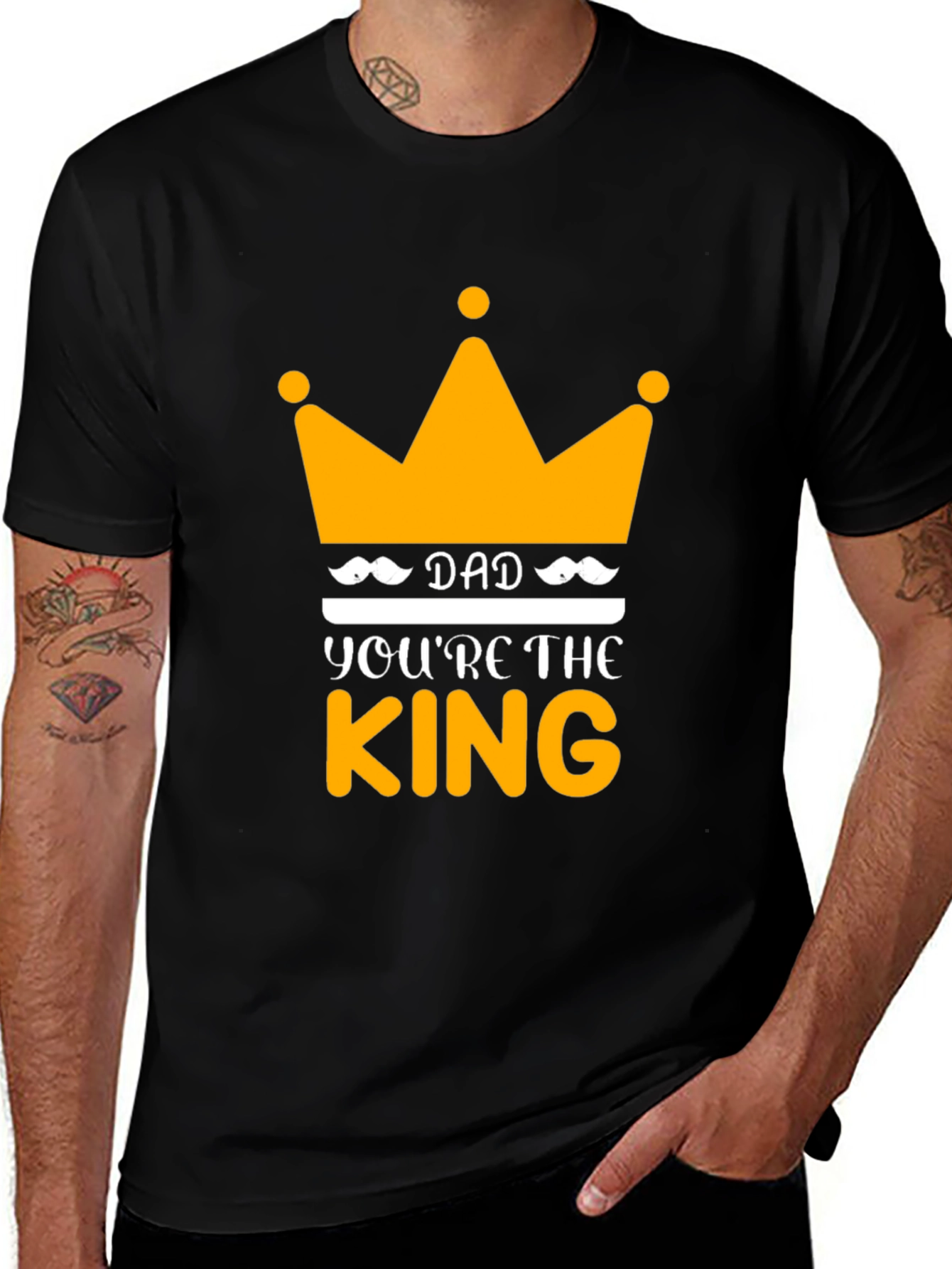 Dad Youre The King Black T-Shirt