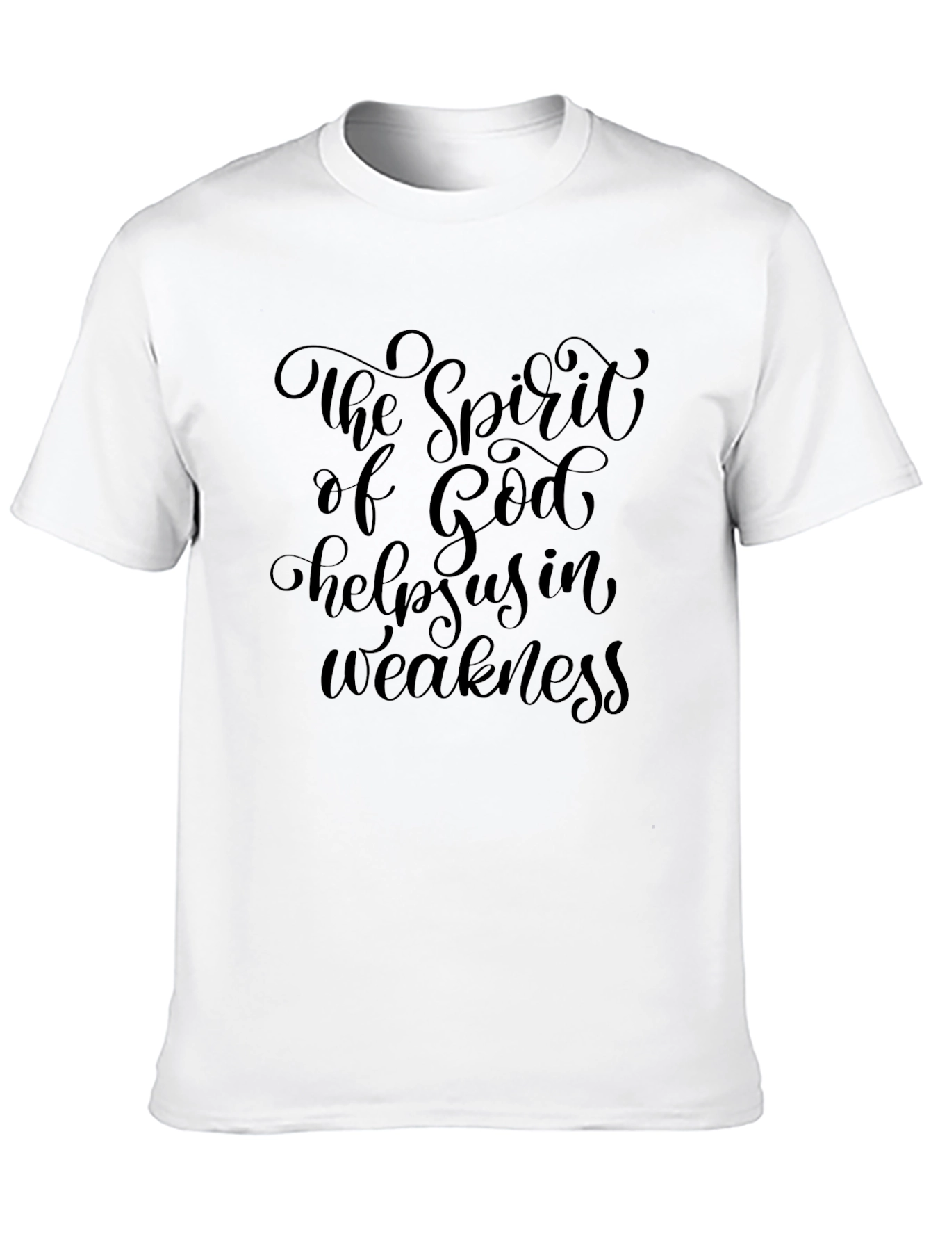 Faith Inspired Tee: Spirit of God Helps Us