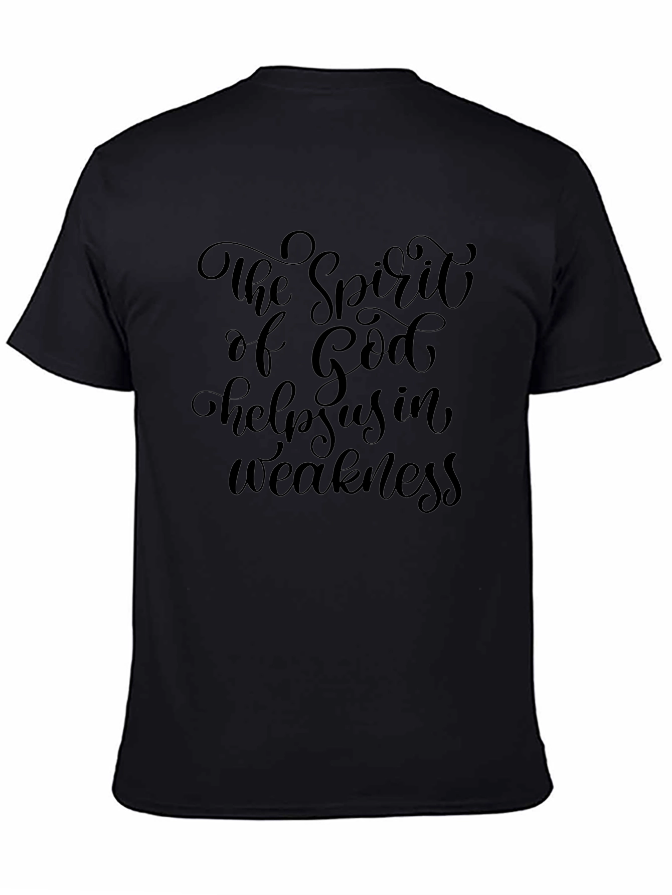 Faith Inspired Tee: Spirit of God Helps Us