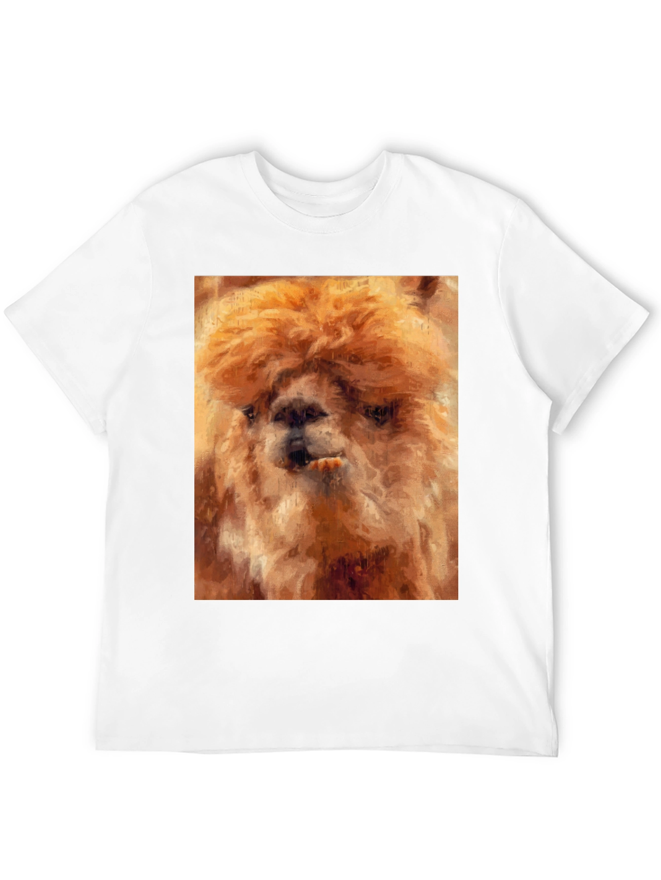 Alpaca Art Black T-Shirt