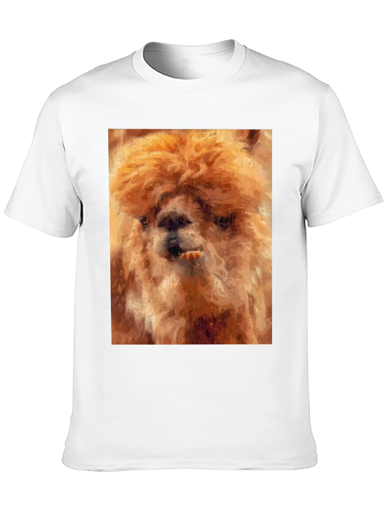 Alpaca Art Black T-Shirt
