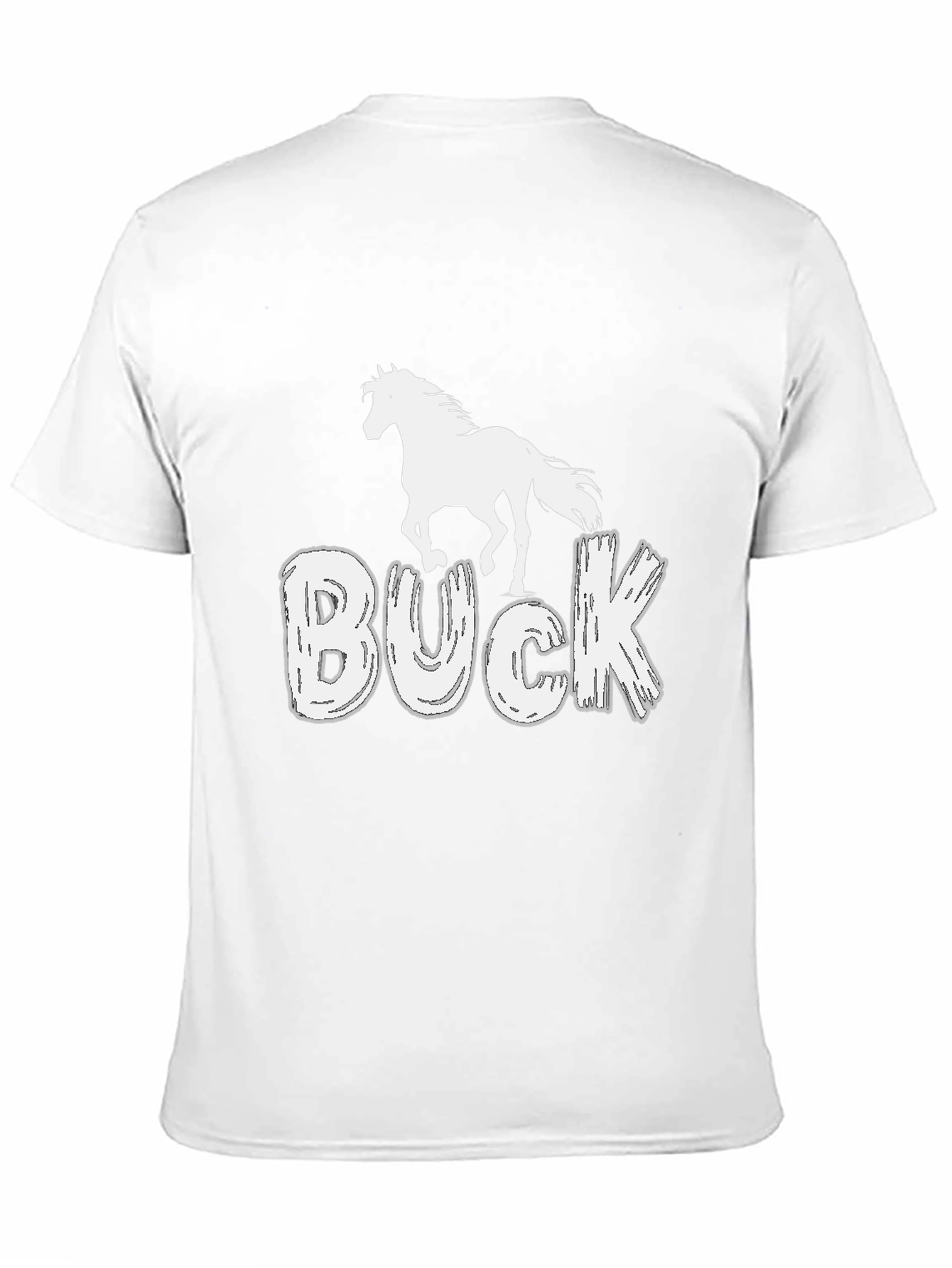 Buck Horse T-Shirt - Black Graphic Tee