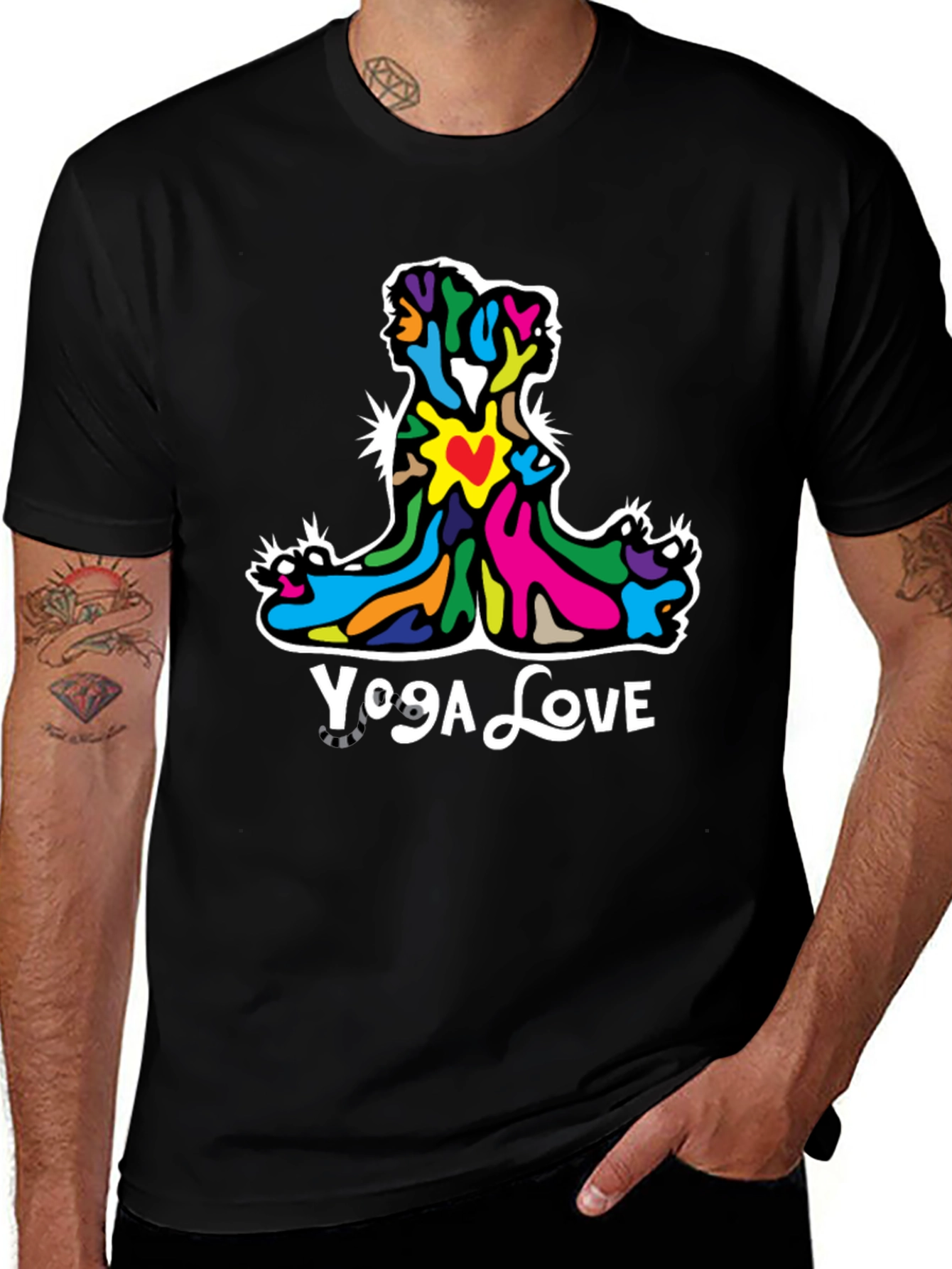 Yoga Love Graphic Tee - Unisex Comfort
