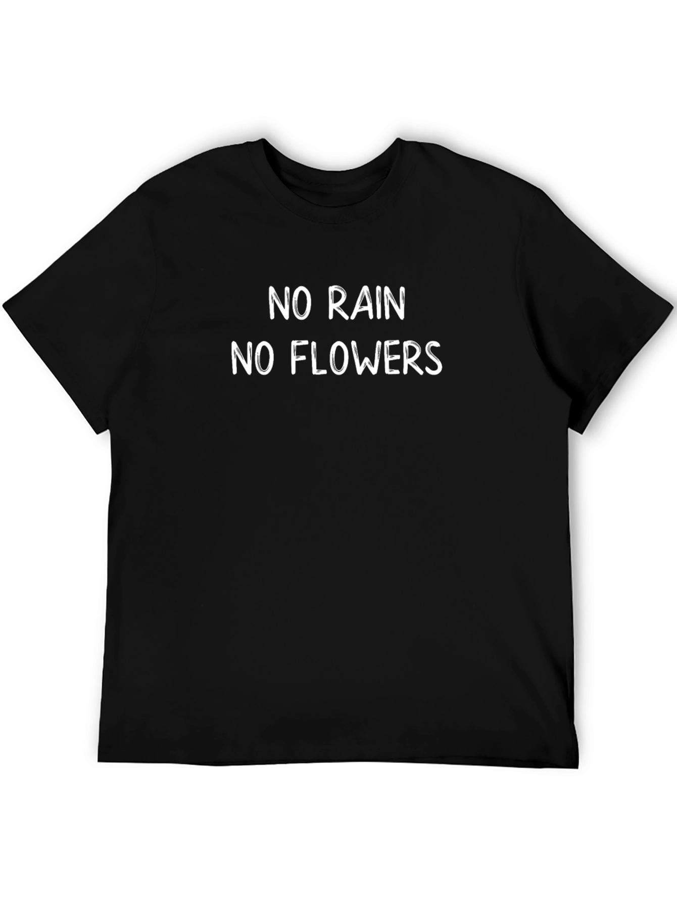 No Rain No Flowers Black Graphic Tee