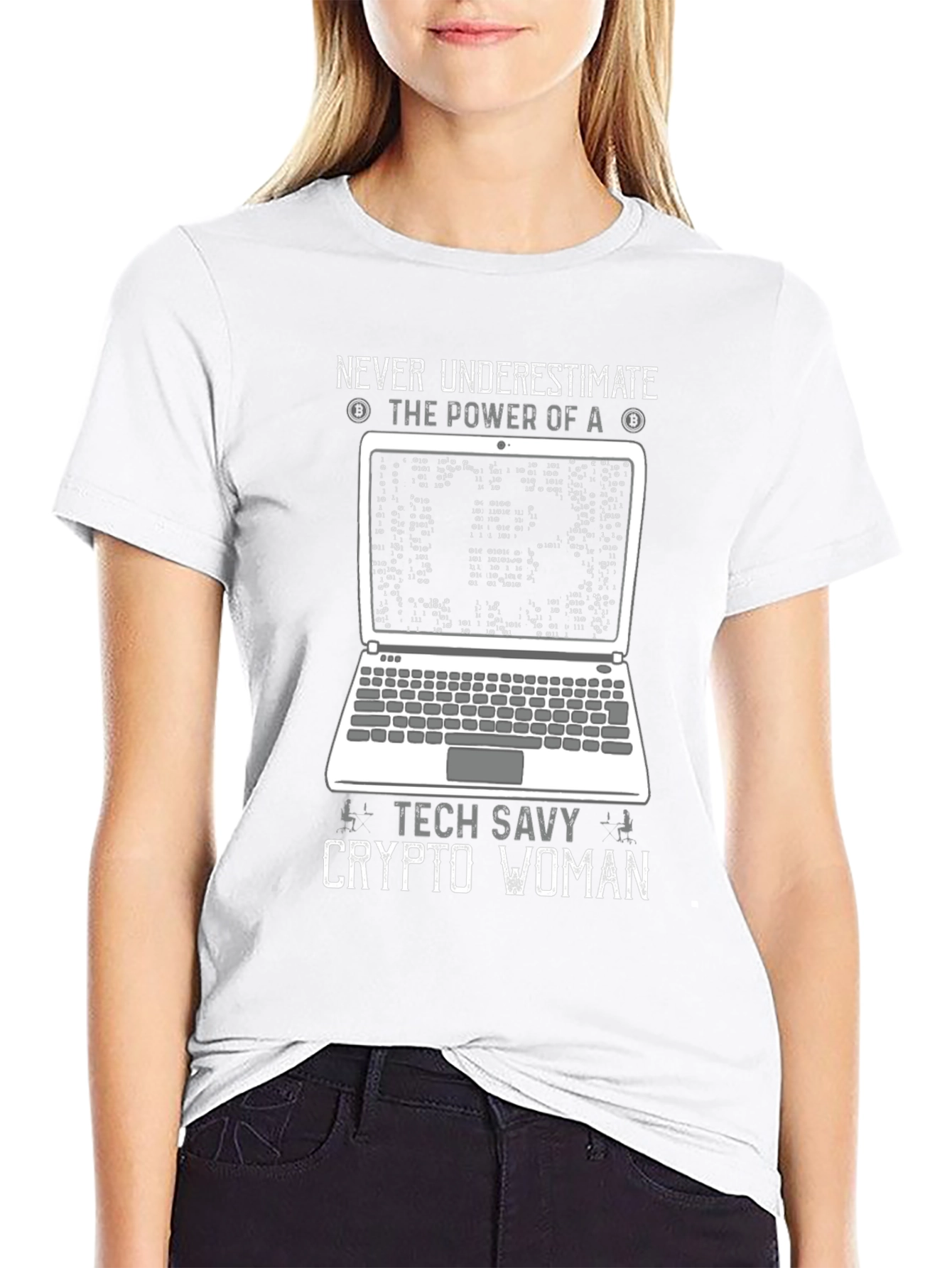 Tech Savvy Crypto Woman T-Shirt