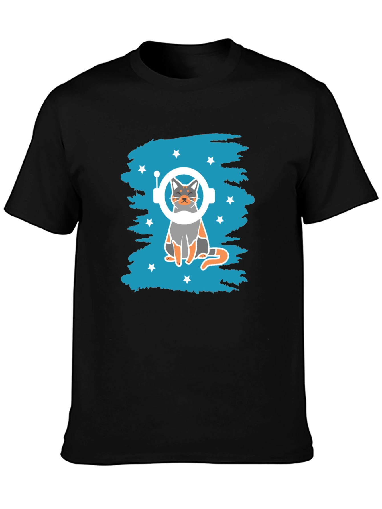 Astronaut Cat Graphic T-Shirt - Space Kitty Tee