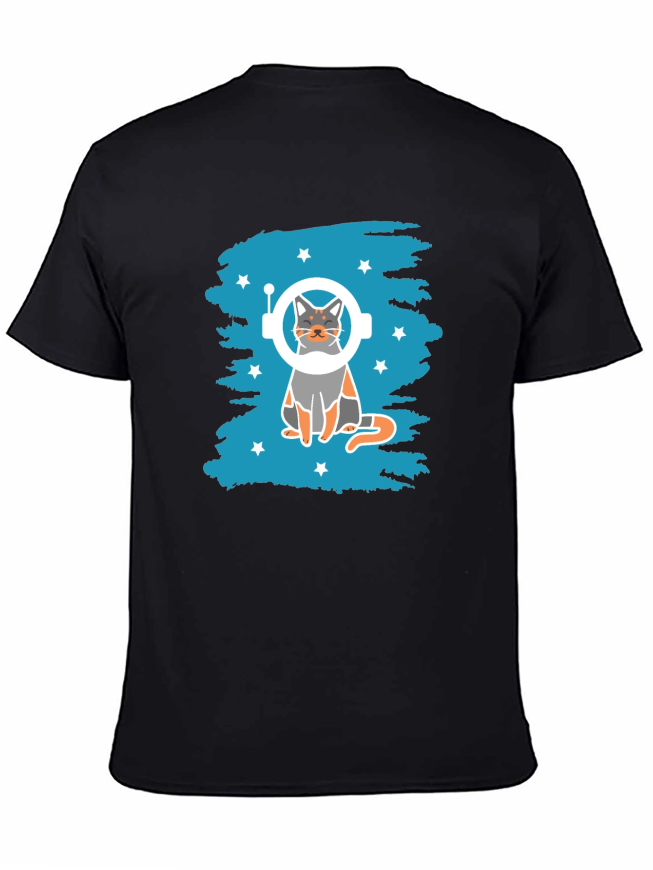 Astronaut Cat Graphic T-Shirt - Space Kitty Tee