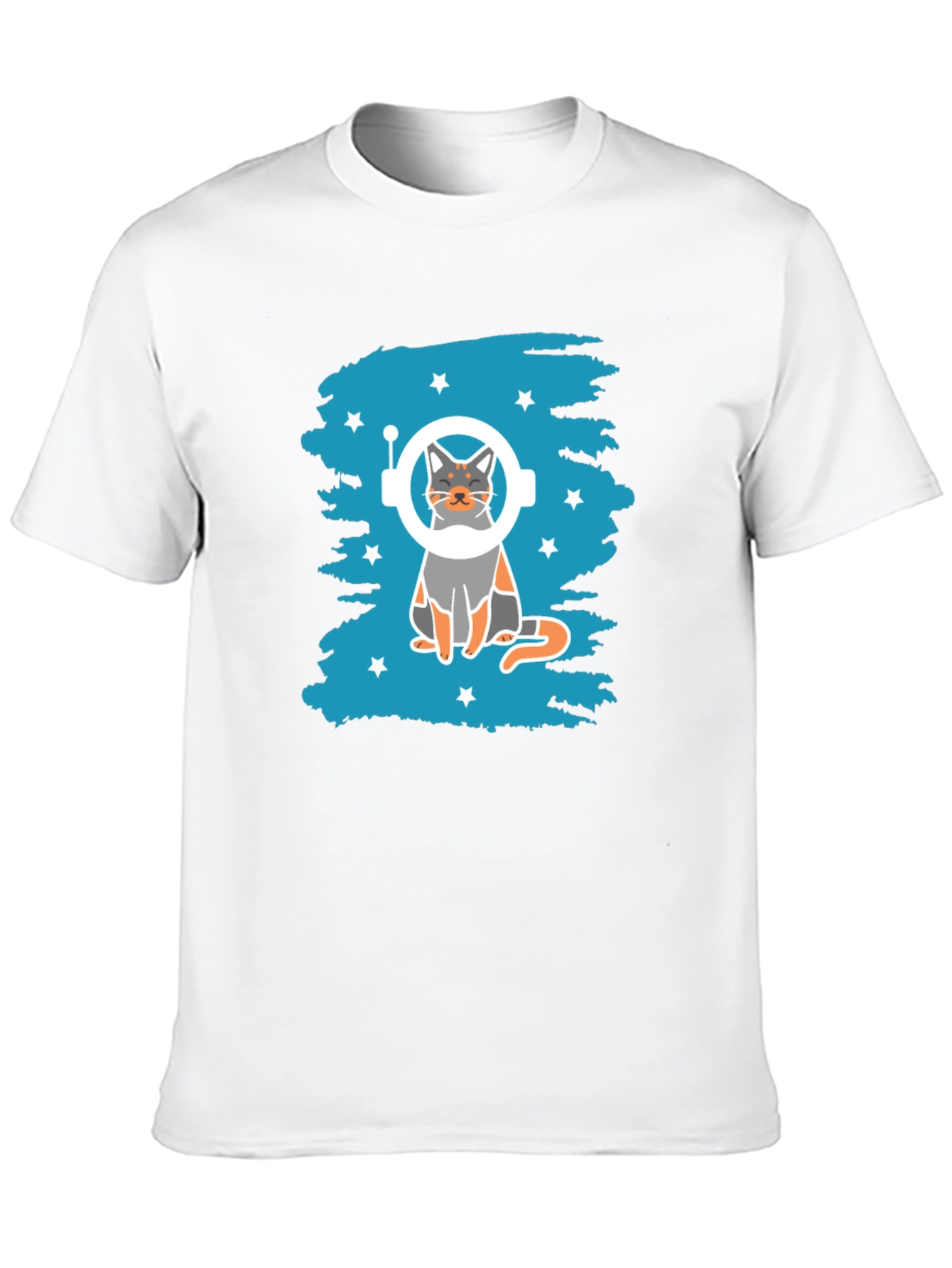 Astronaut Cat Graphic T-Shirt - Space Kitty Tee