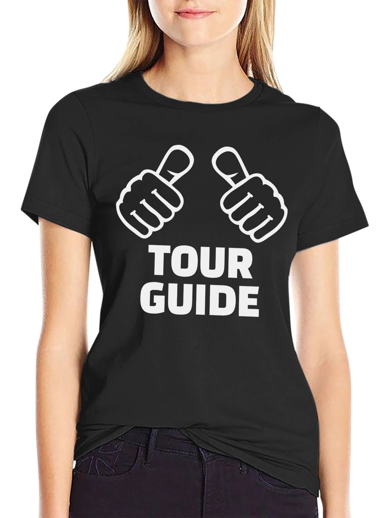 Tour Guide Graphic T-Shirt - Novelty Humor Design