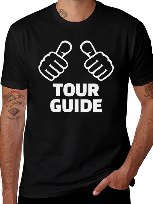 Tour Guide Graphic T-Shirt - Novelty Humor Design