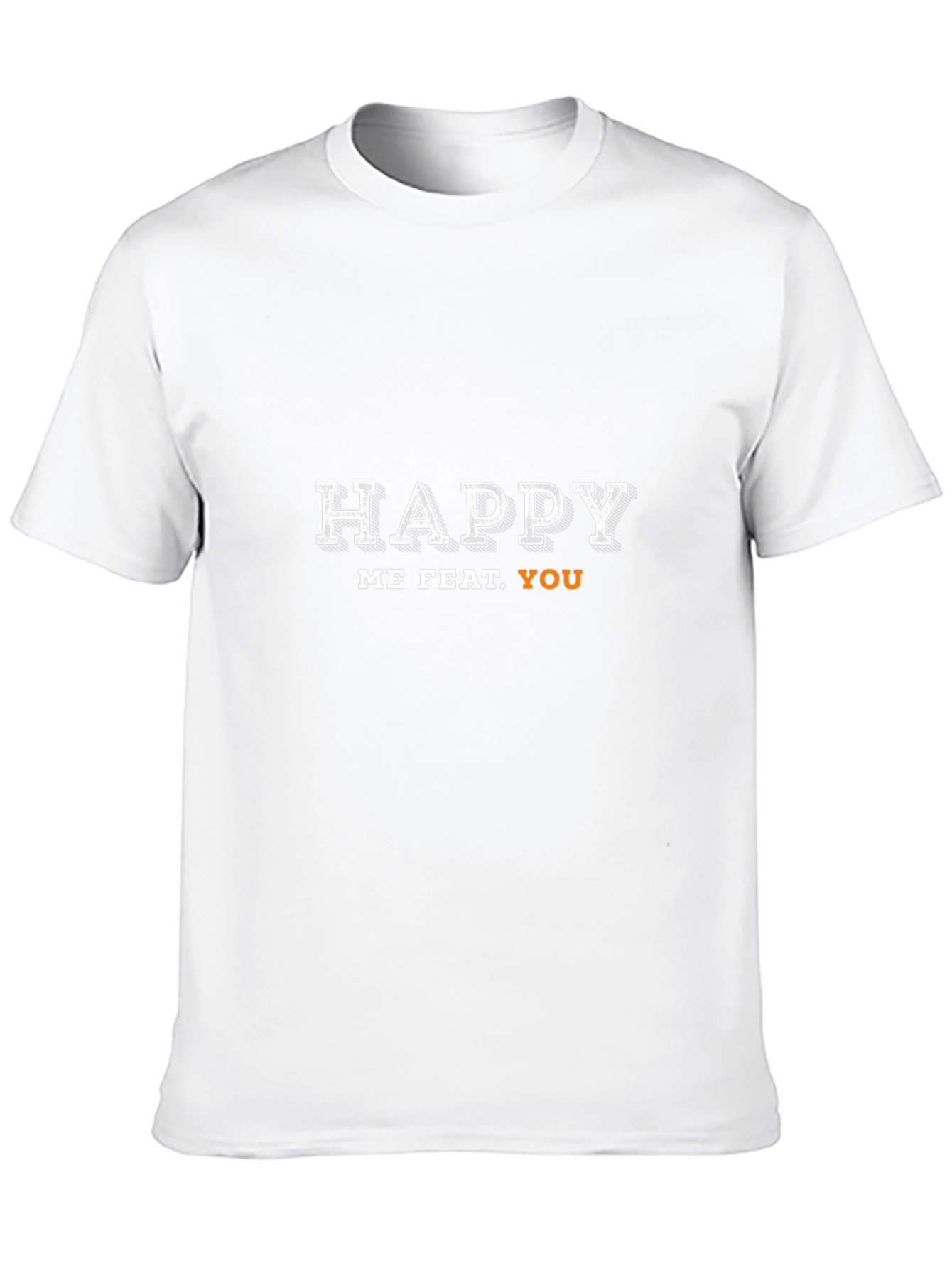 Happy Me Feat. You Black Graphic Tee