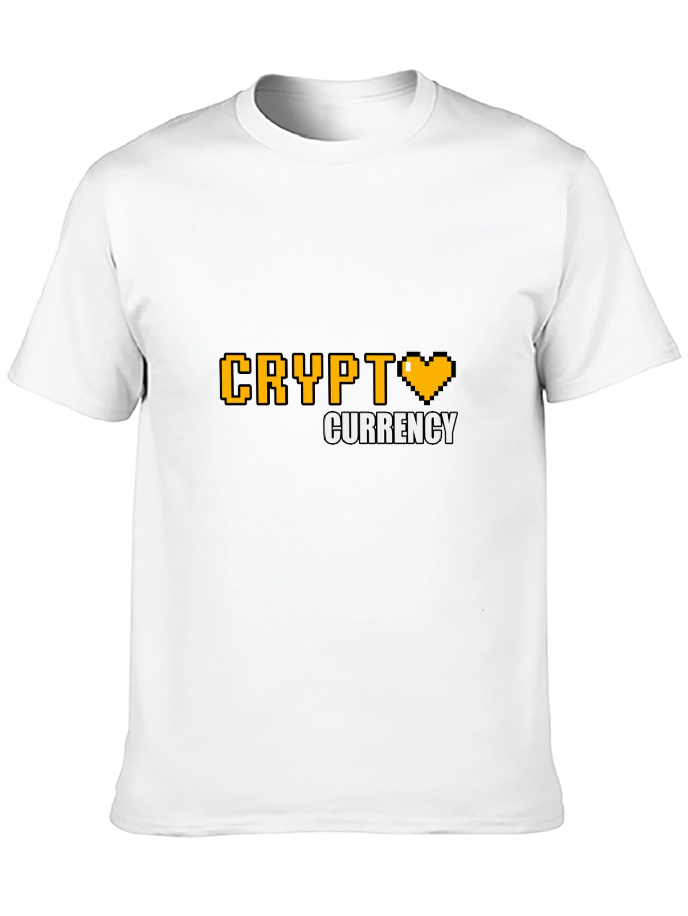 Crypto Currency Pixel Art T-Shirt - Black