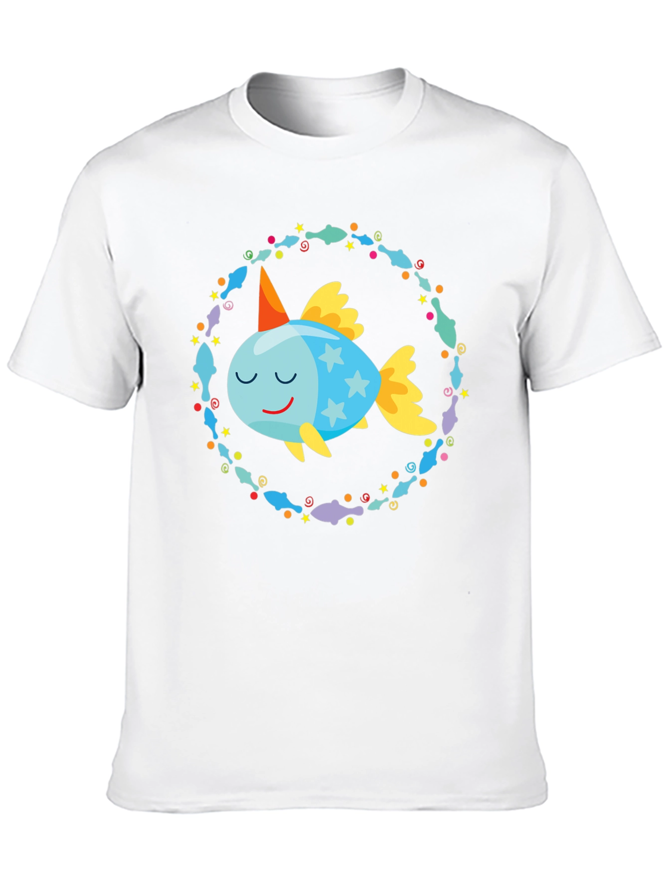 Cartoon Fish T-Shirt: Whimsical Design Comfortable Fit
