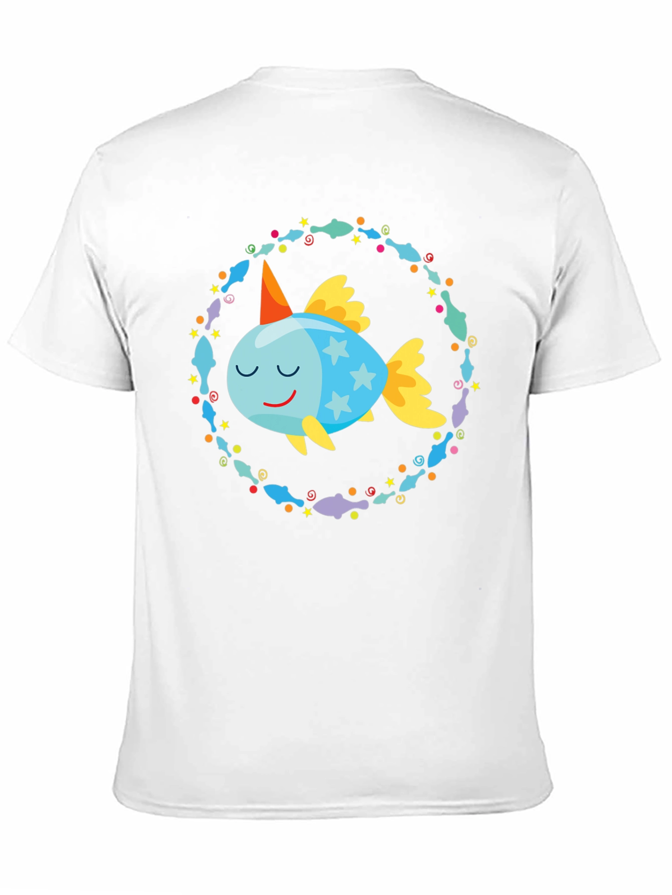 Cartoon Fish T-Shirt: Whimsical Design Comfortable Fit