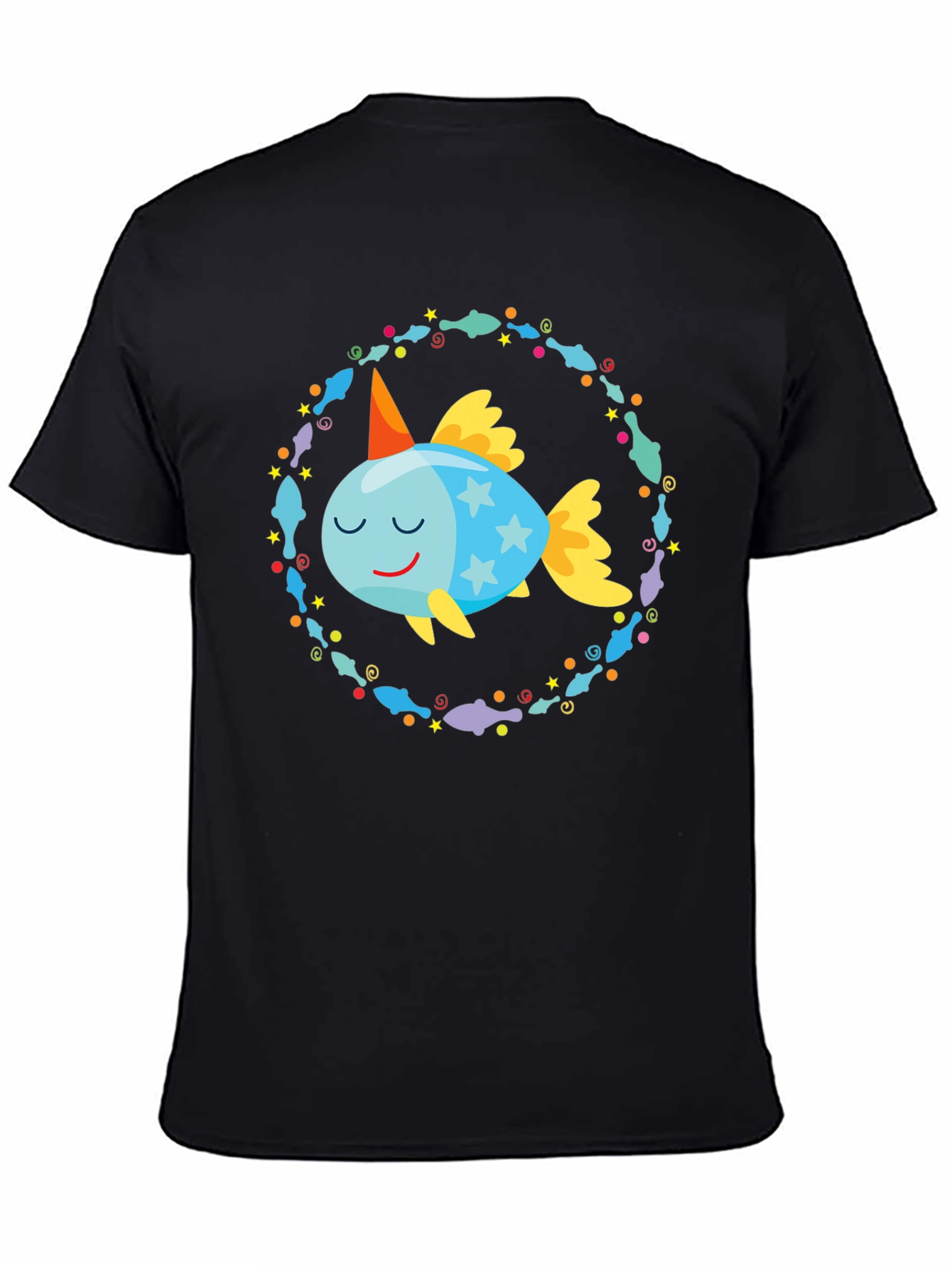 Cartoon Fish T-Shirt: Whimsical Design Comfortable Fit