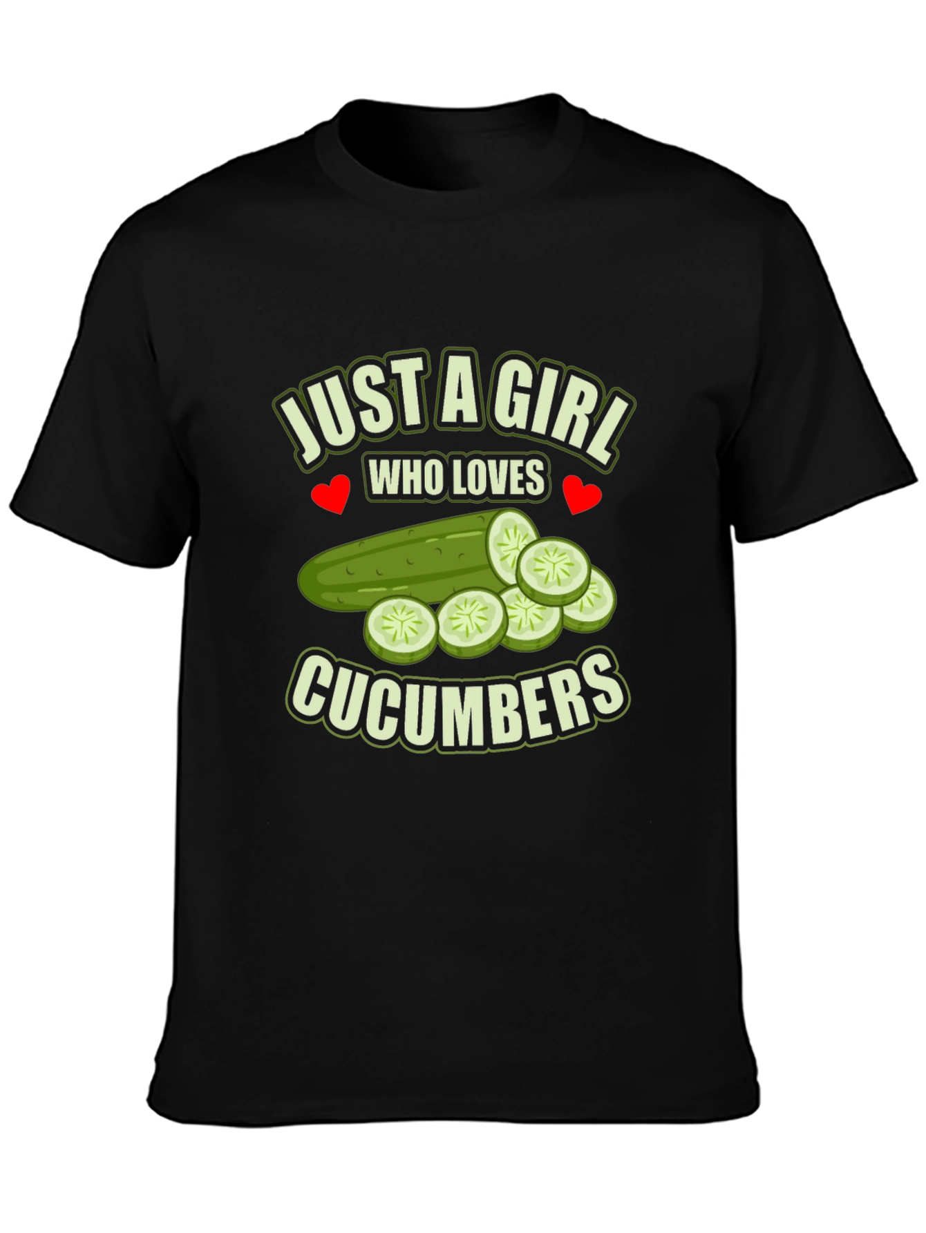 Just a Girl Who Loves Cucumbers T-Shirt
