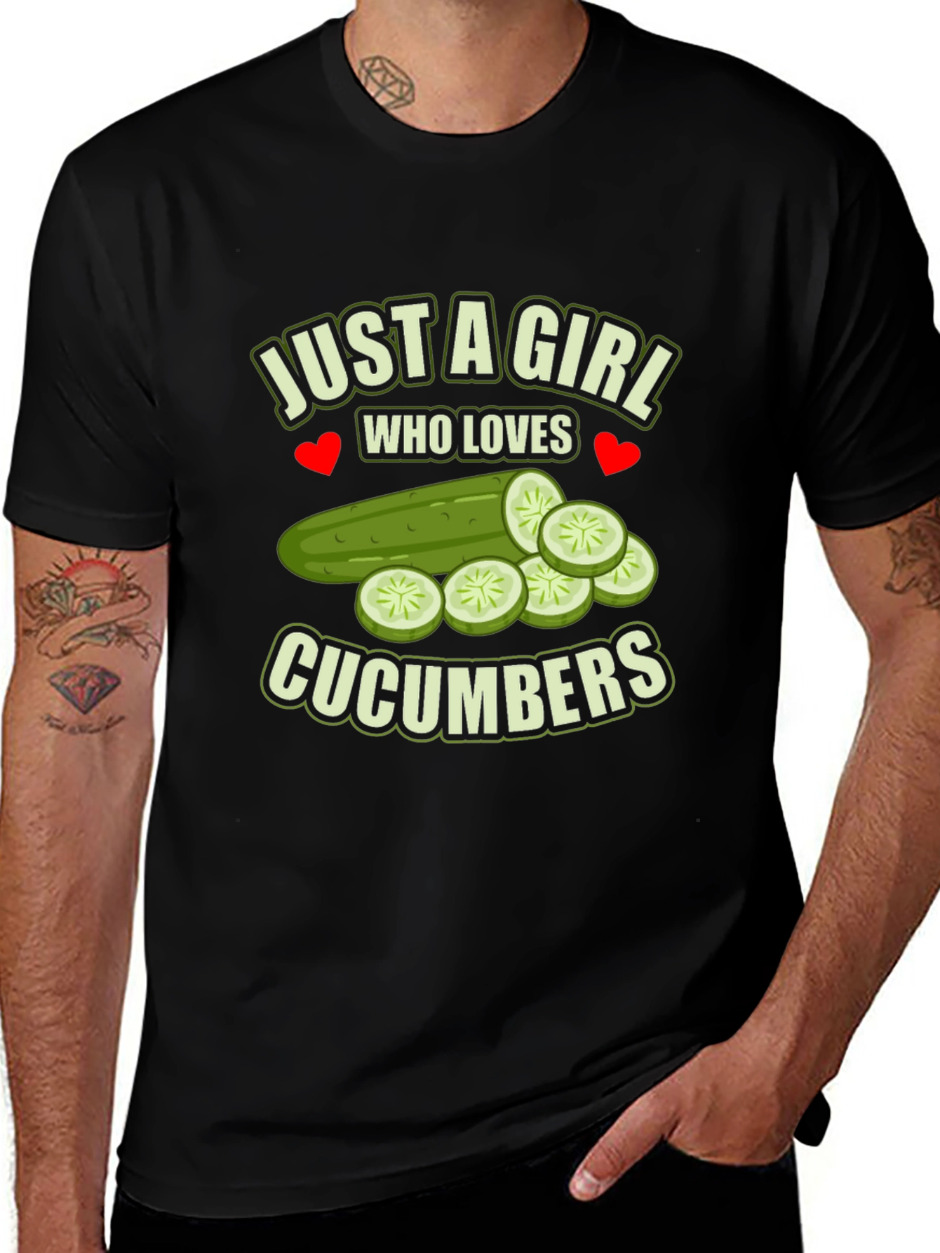 Just a Girl Who Loves Cucumbers T-Shirt