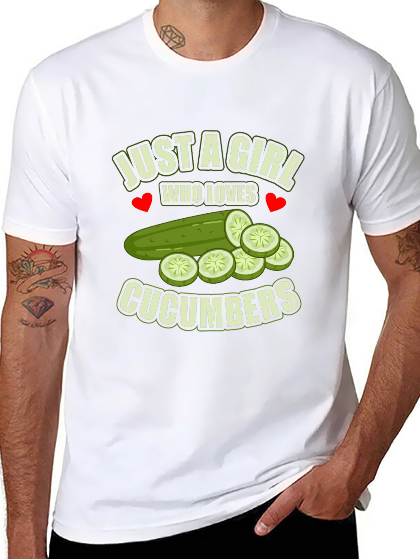 Just a Girl Who Loves Cucumbers T-Shirt