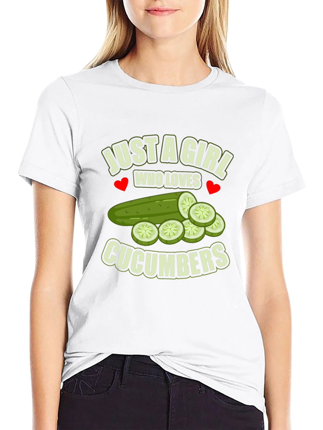 Just a Girl Who Loves Cucumbers T-Shirt
