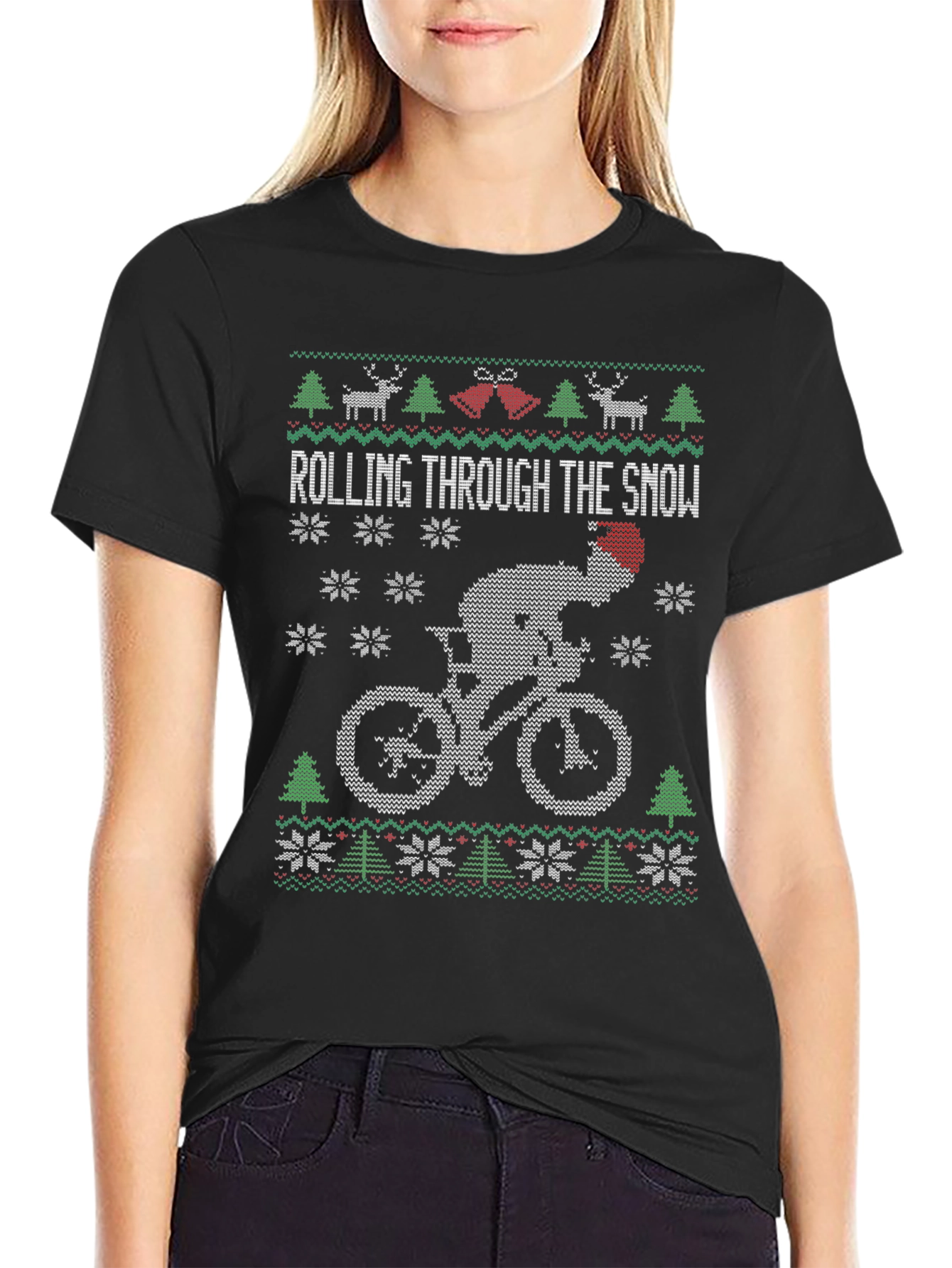 Rolling Through Snow Holiday T-Shirt