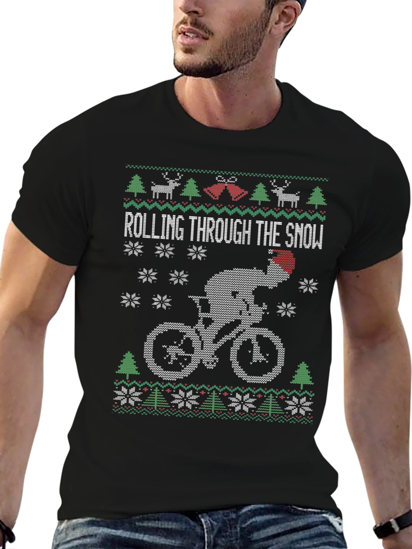 Rolling Through Snow Holiday T-Shirt