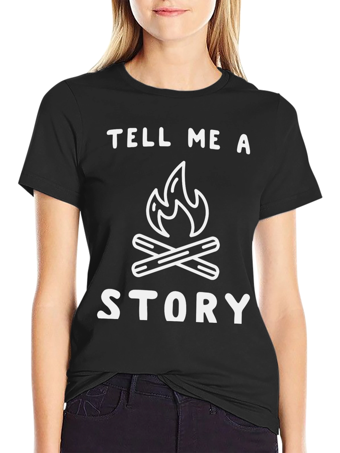 Tell Me A Story Camping T-Shirt