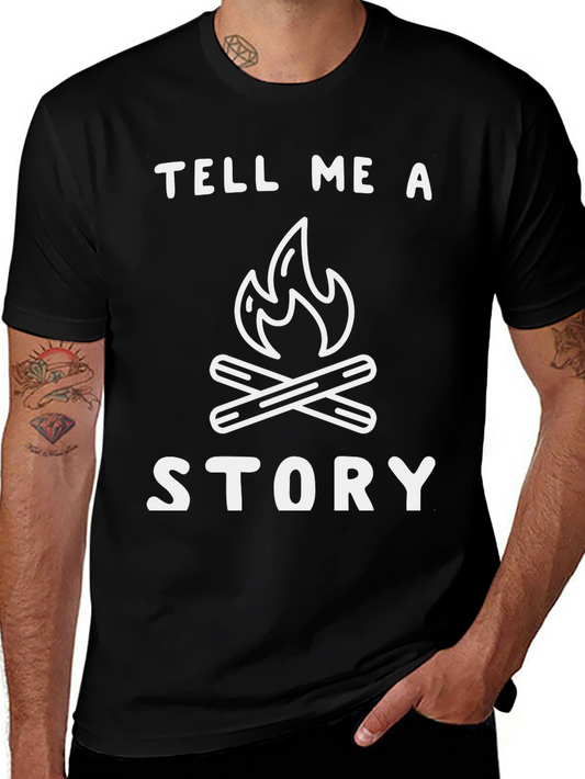 Tell Me A Story Camping T-Shirt