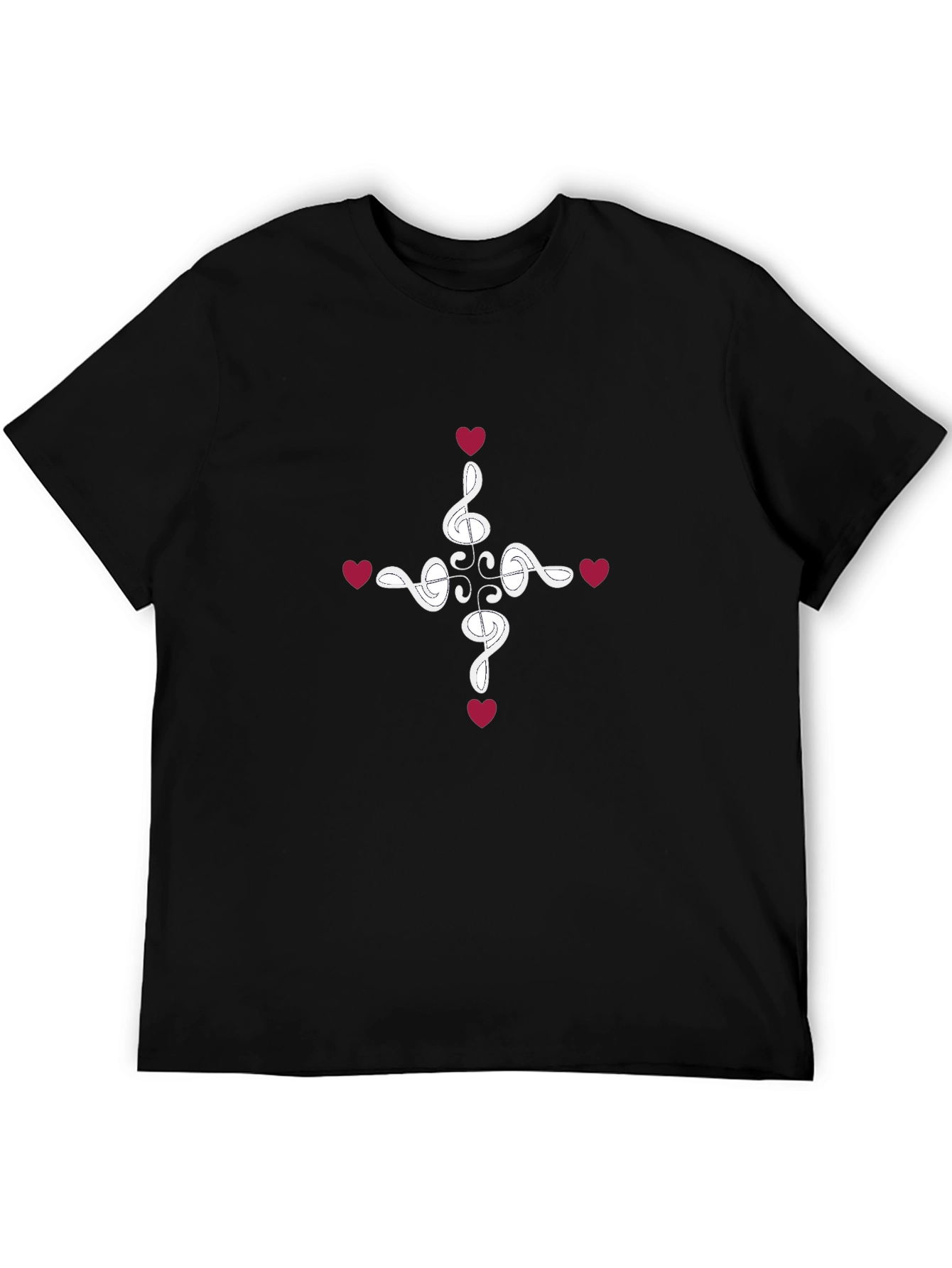 Musical Heart T-Shirt - Stylish Graphic Tee