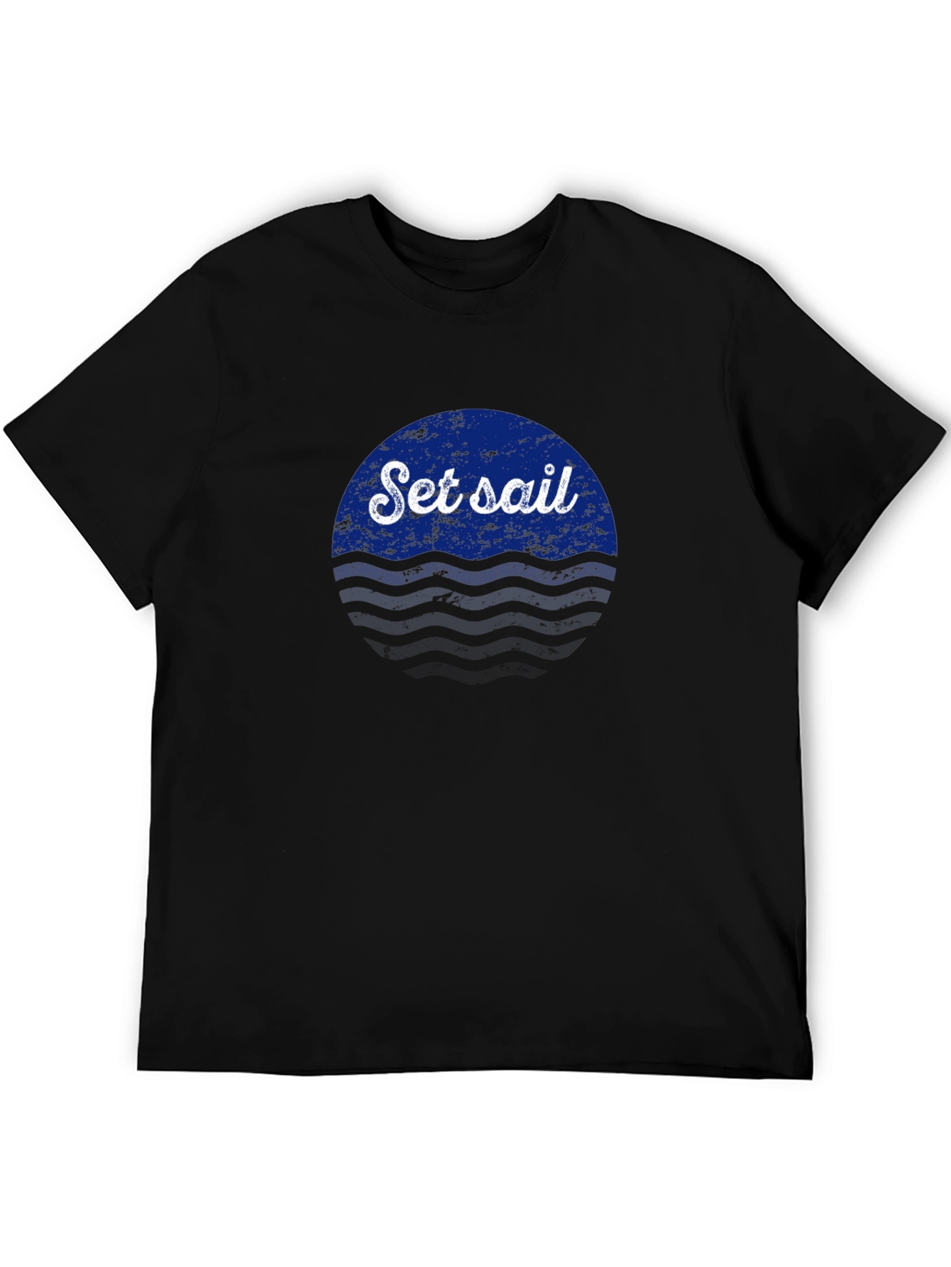 Set Sail Graphic Tee - Black Casual Shirt