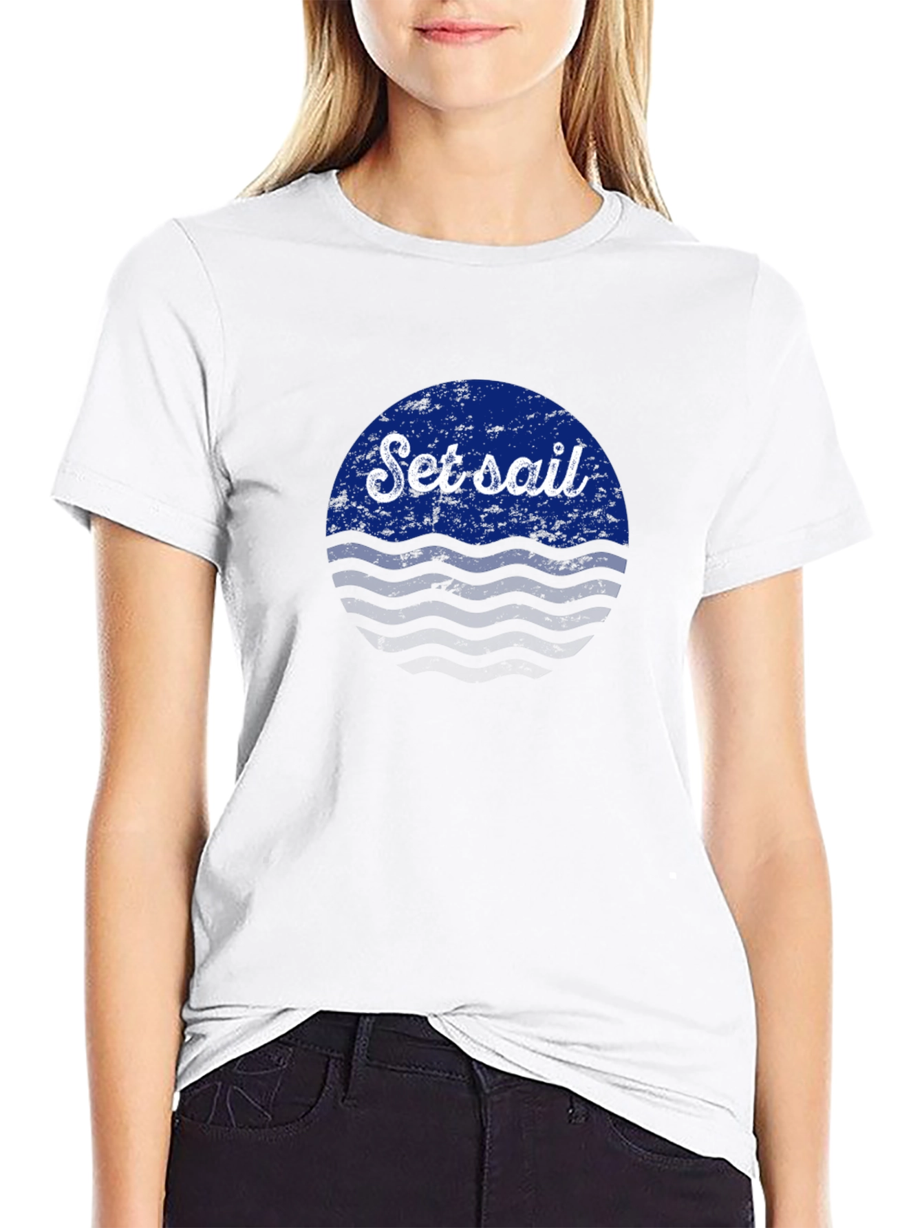 Set Sail Graphic Tee - Black Casual Shirt