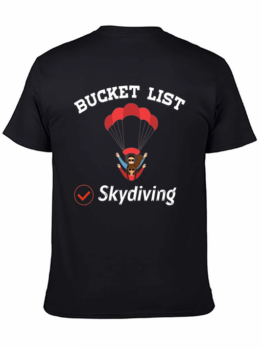 Skydiving Bucket List Graphic Tee