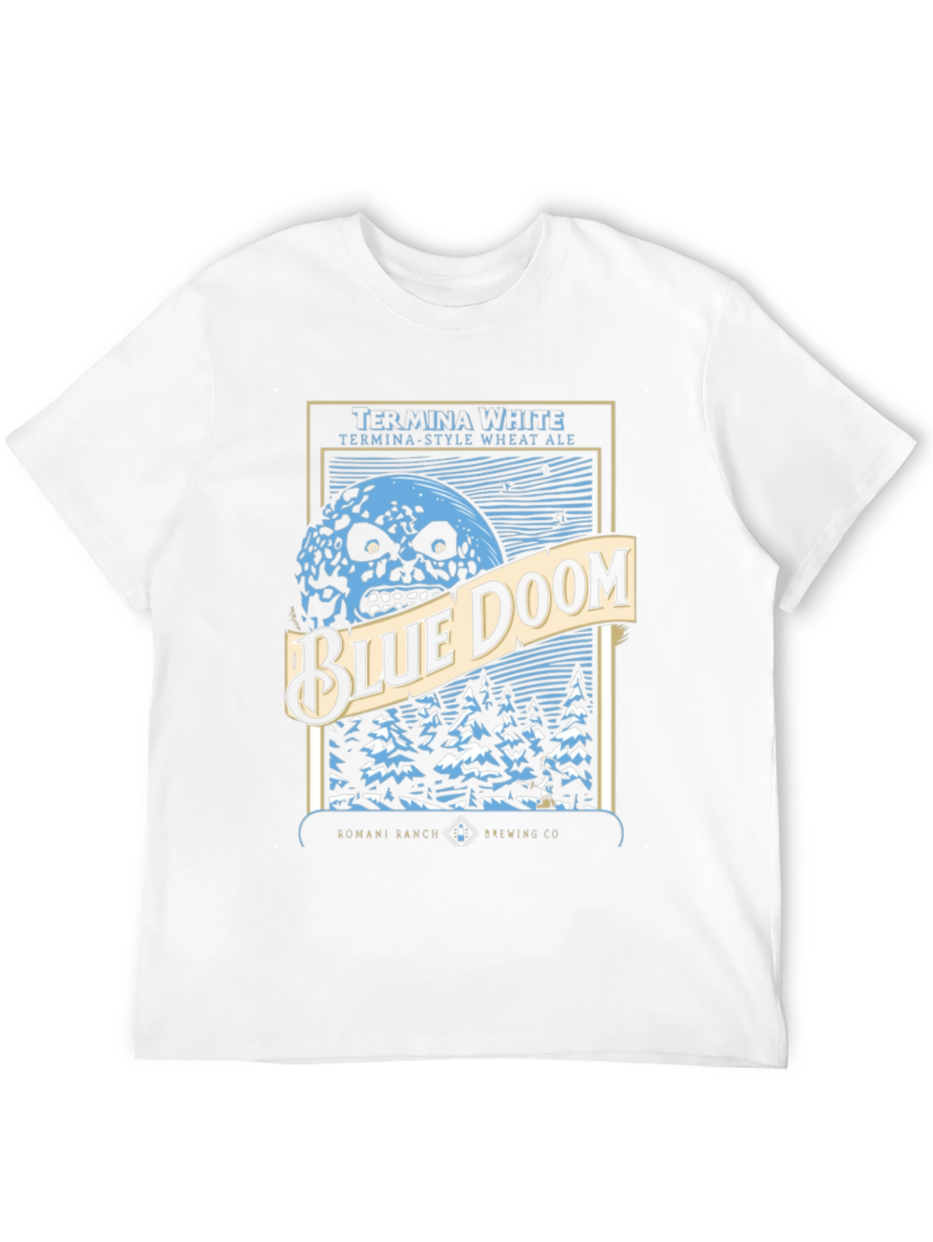 Blue Doom Graphic T-Shirt
