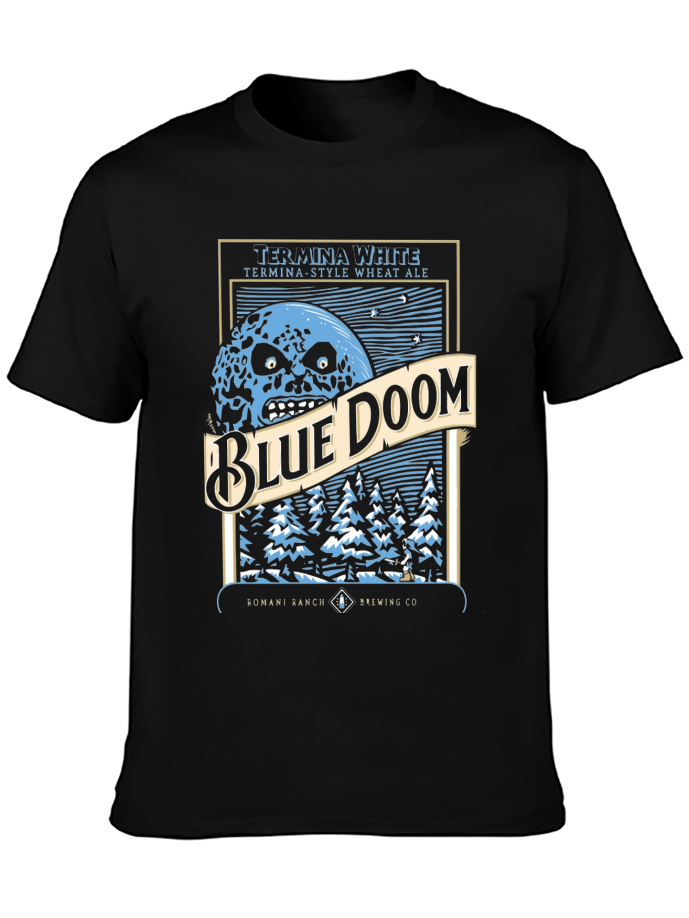 Blue Doom Graphic T-Shirt
