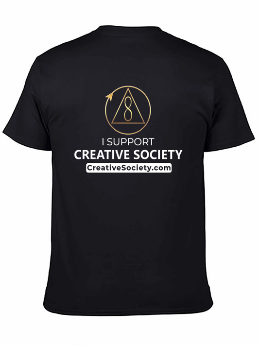 Creative Society Support T-Shirt - Black