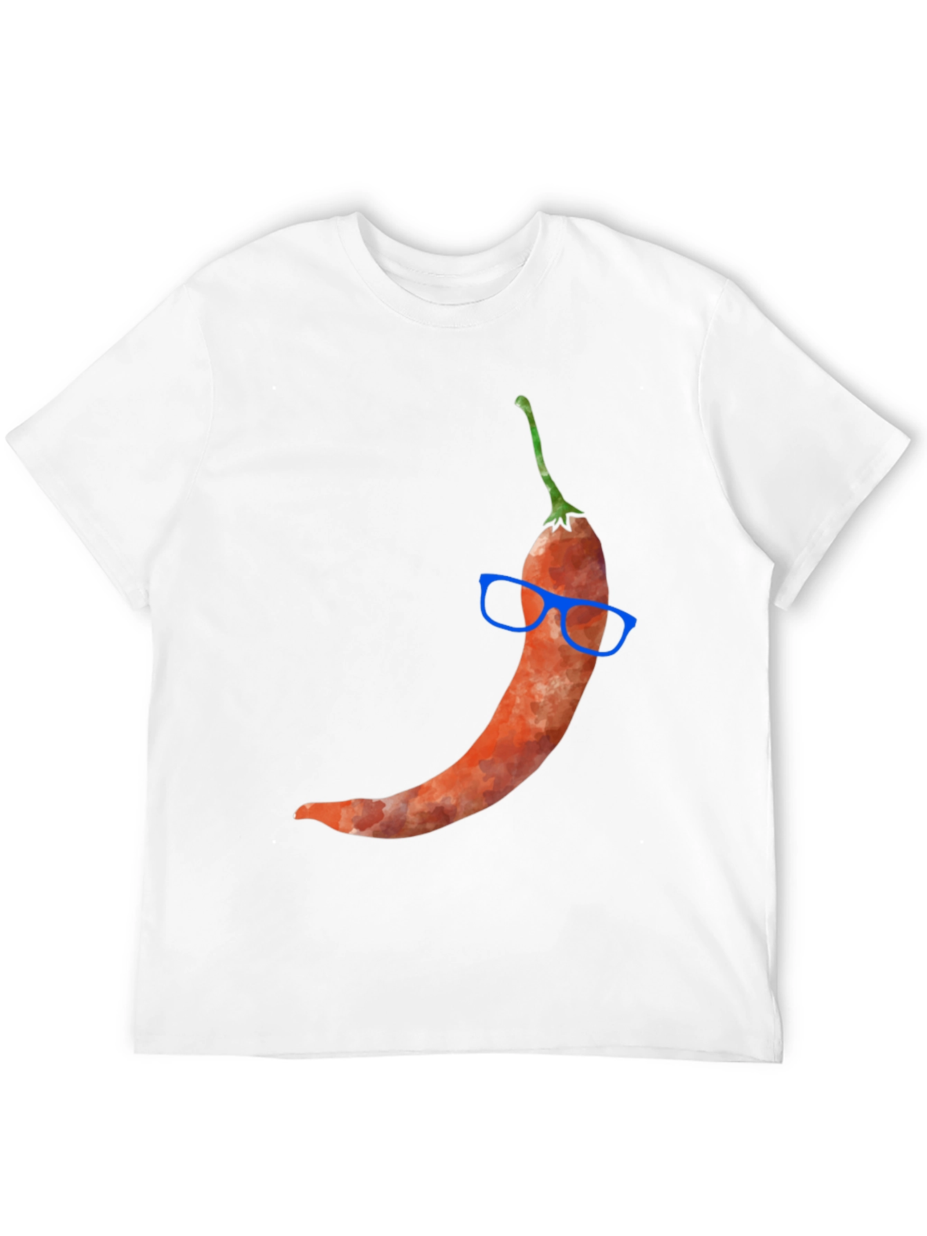 Chili Pepper with Glasses Graphic Tee - Quirky Style