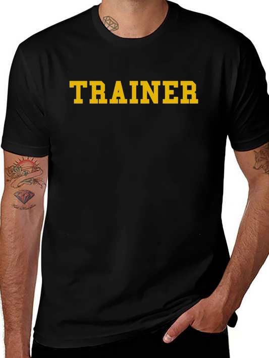 Trainer Graphic Tee - Black Cotton T-Shirt