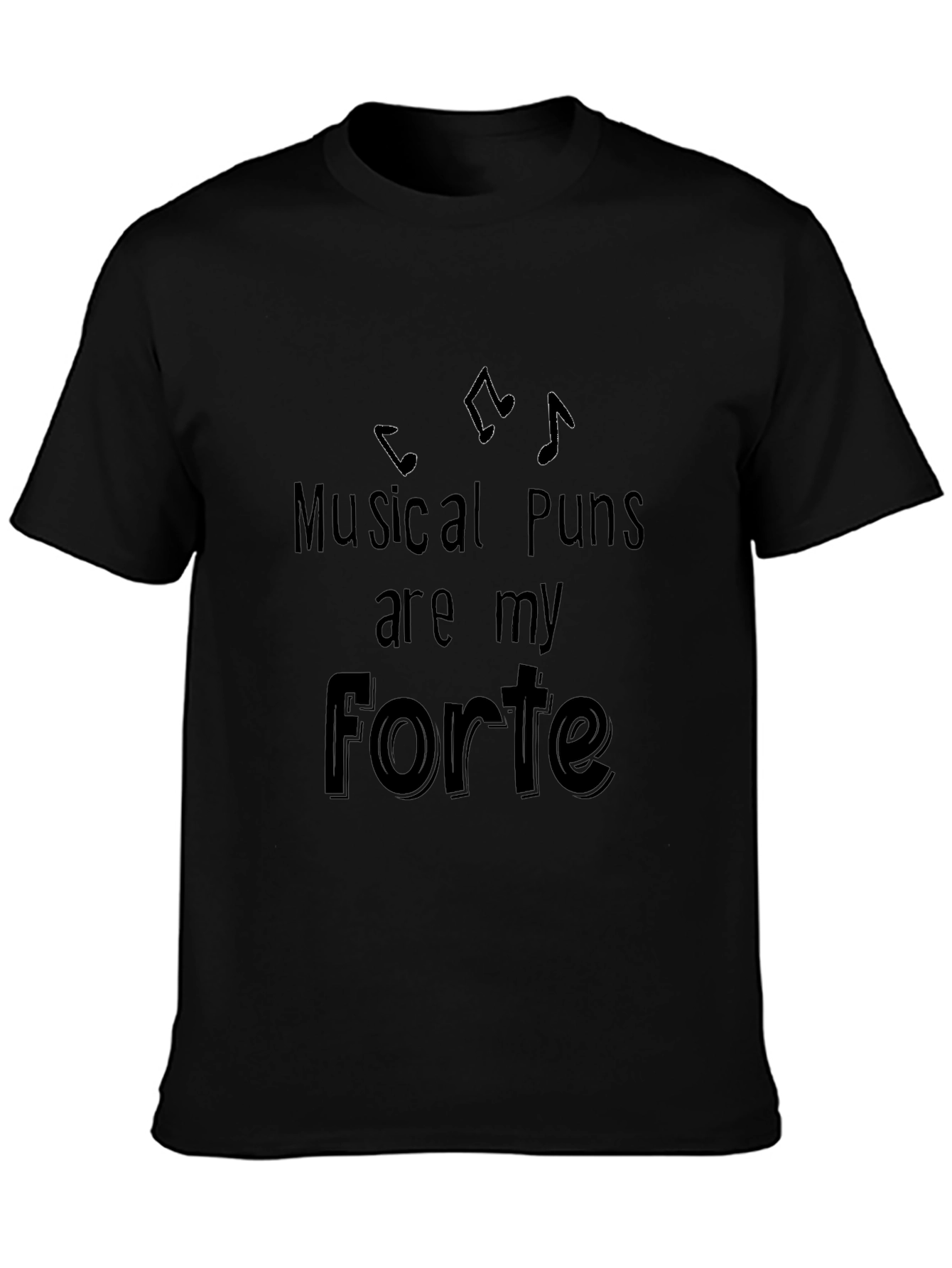 Musical Puns Forte Graphic T-Shirt