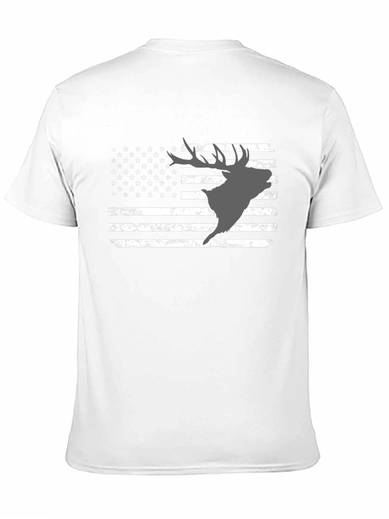 Deer American Flag Graphic T-Shirt