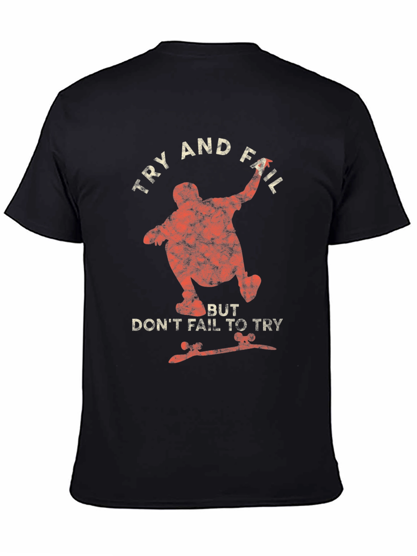 Try and Fail Skateboarder Graphic T-Shirt