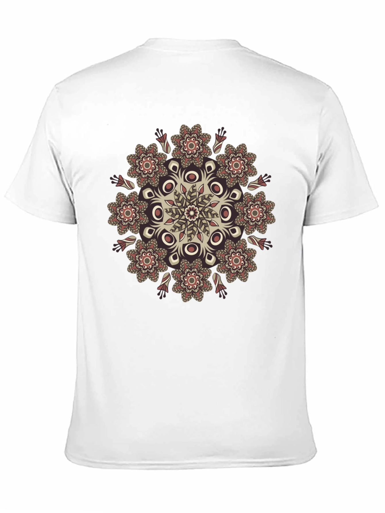 Floral Mandala Graphic Tee - Black